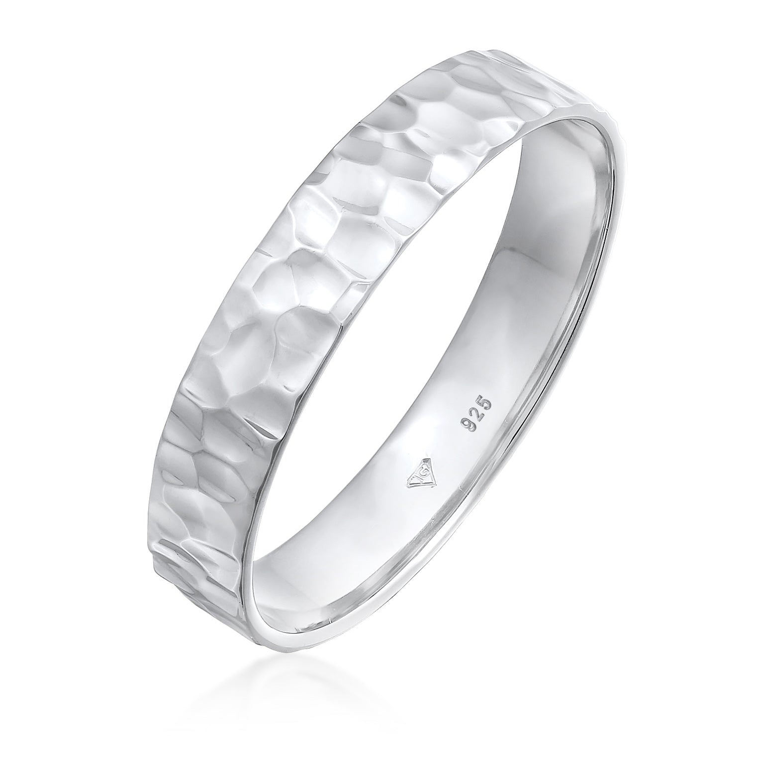 Band Ring Basic Hammered - Main Image