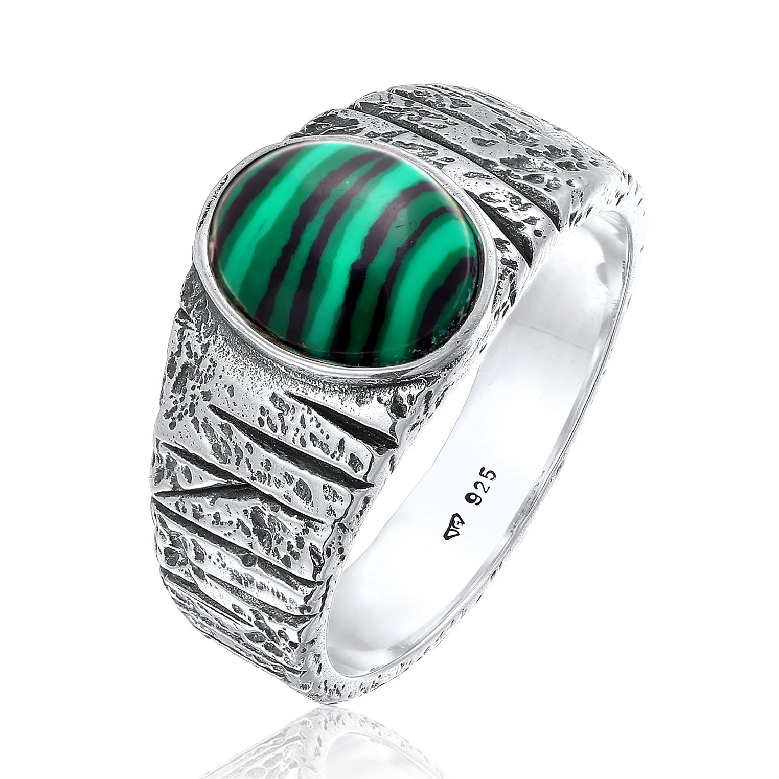 signet ring | Malachite (Green) – Kuzzoi | Siegelringe