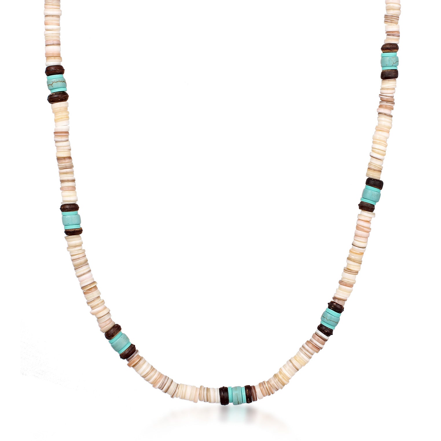 Collier Heishi Turquoise Collier Zag Turquoise Necklace Surfer
