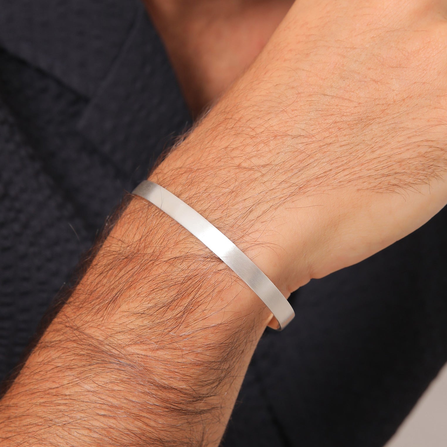 Silber - KUZZOI | Armreif Matt | 925er Sterling Silber