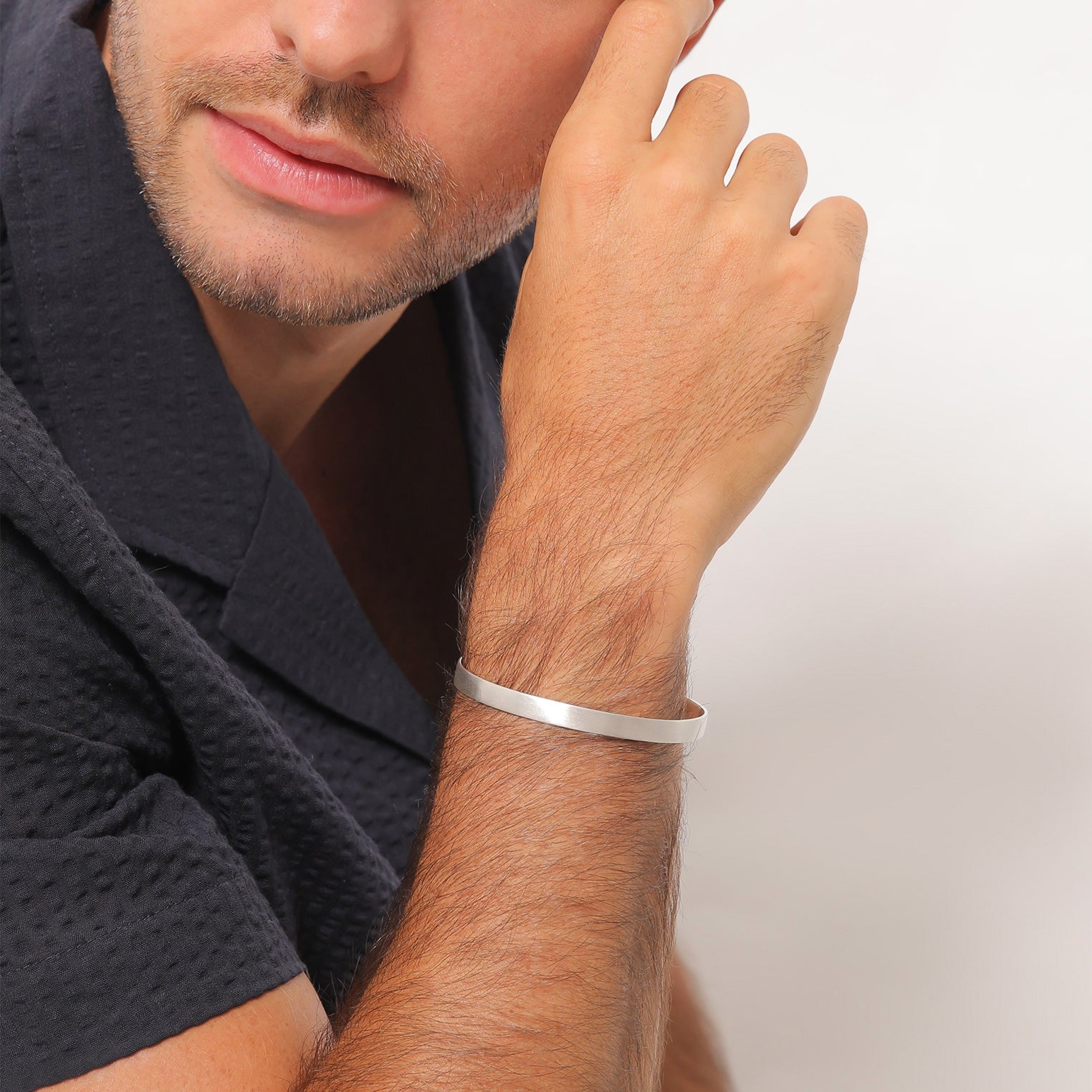 Silber - KUZZOI | Armreif Matt | 925er Sterling Silber