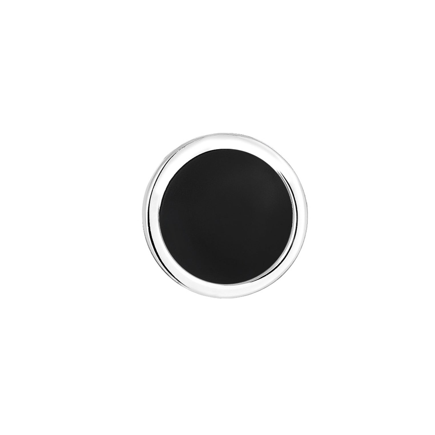 Silber - KUZZOI | Ohrstecker Rund | Emaille | 925er Sterling Silber