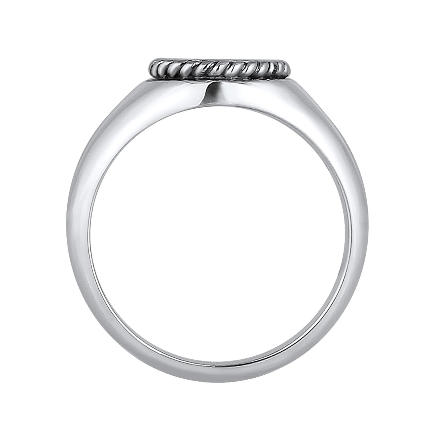 Silber - KUZZOI | Siegelring Anker | 925er Sterling Silber