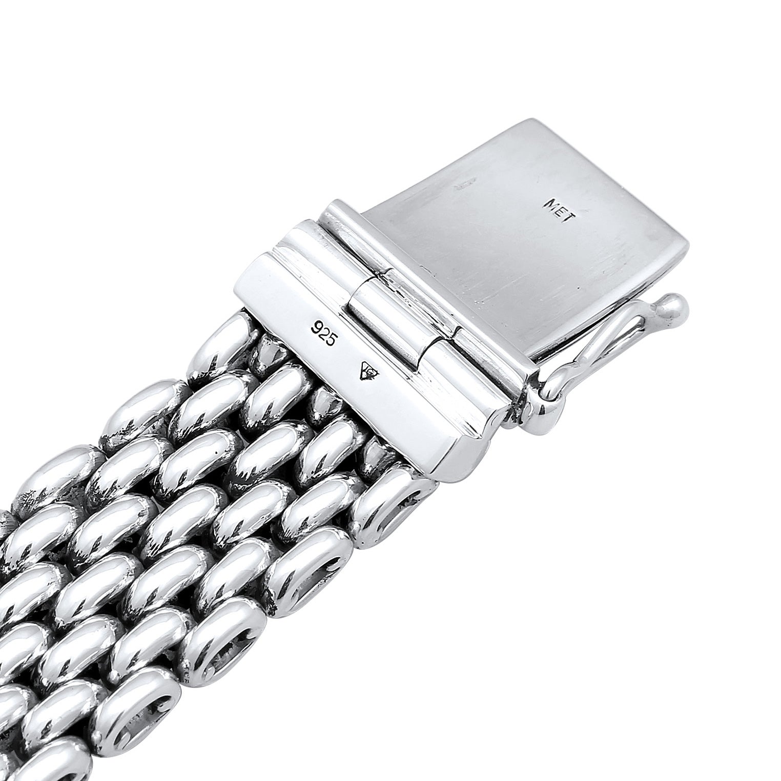Silber - KUZZOI | Armband Breit | 925er Sterling Silber