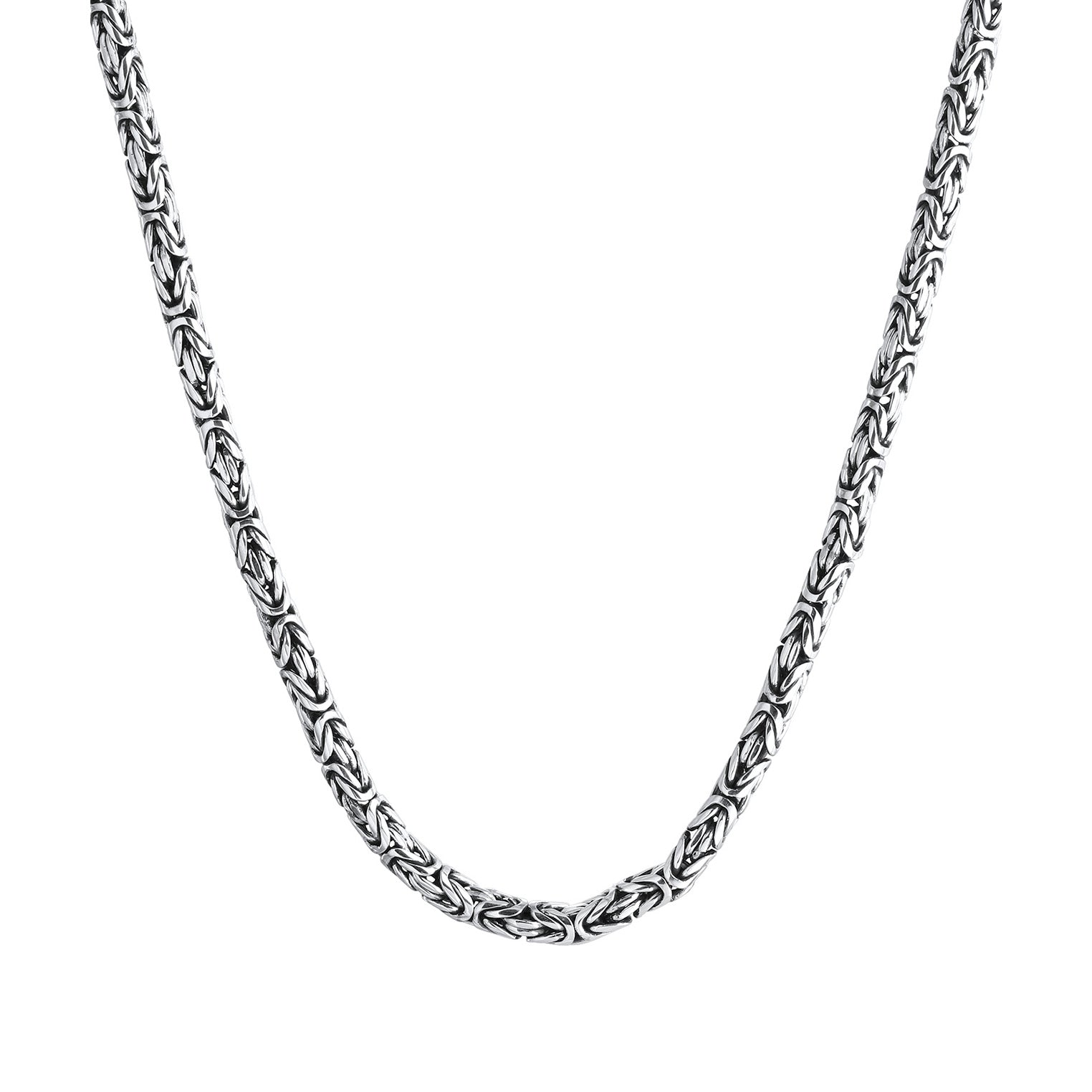 Silber - KUZZOI | Königs-Halskette Cool | 925er Sterling Silber oxidiert