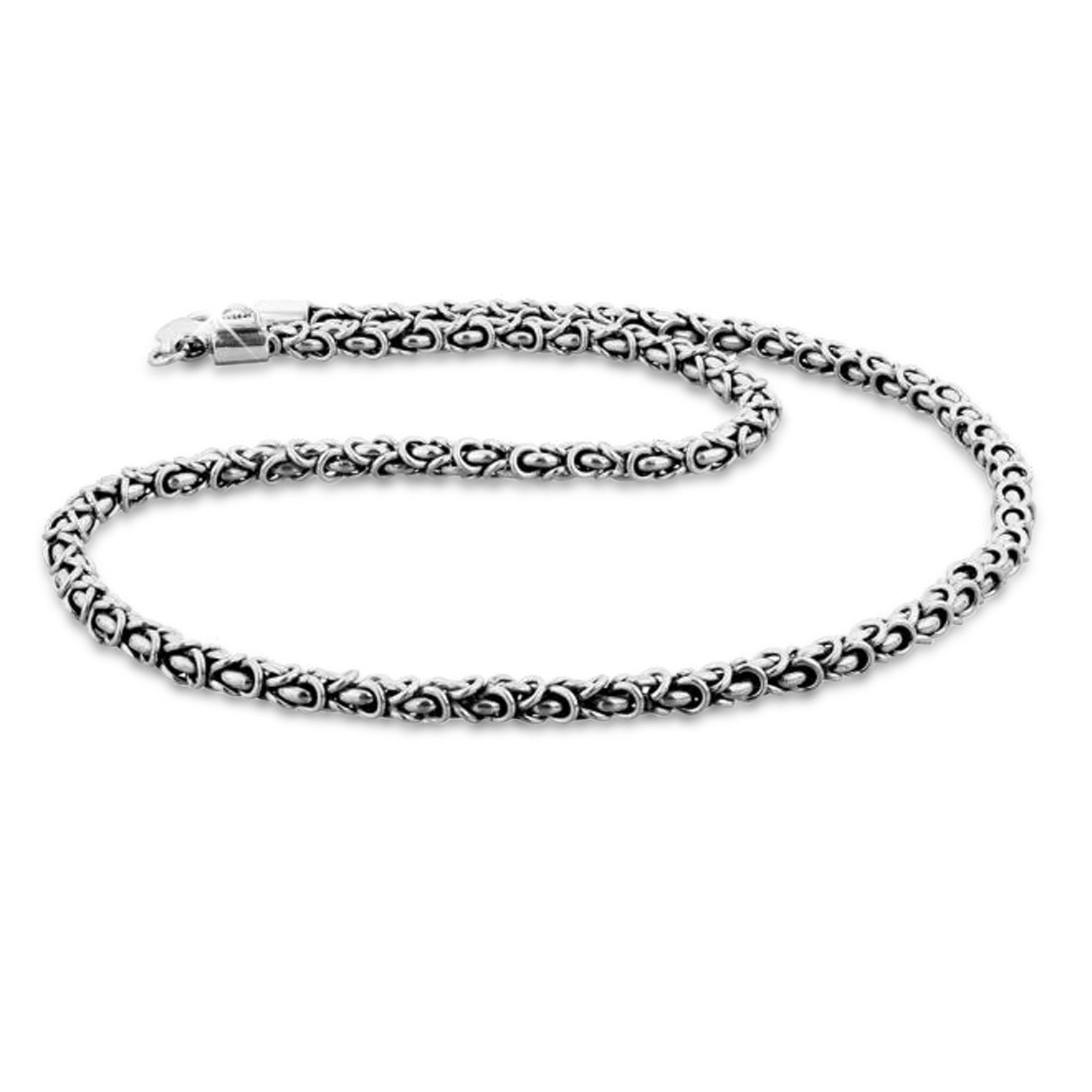 Silber - KUZZOI | Königs-Halskette | 925er Sterling Silber oxidiert