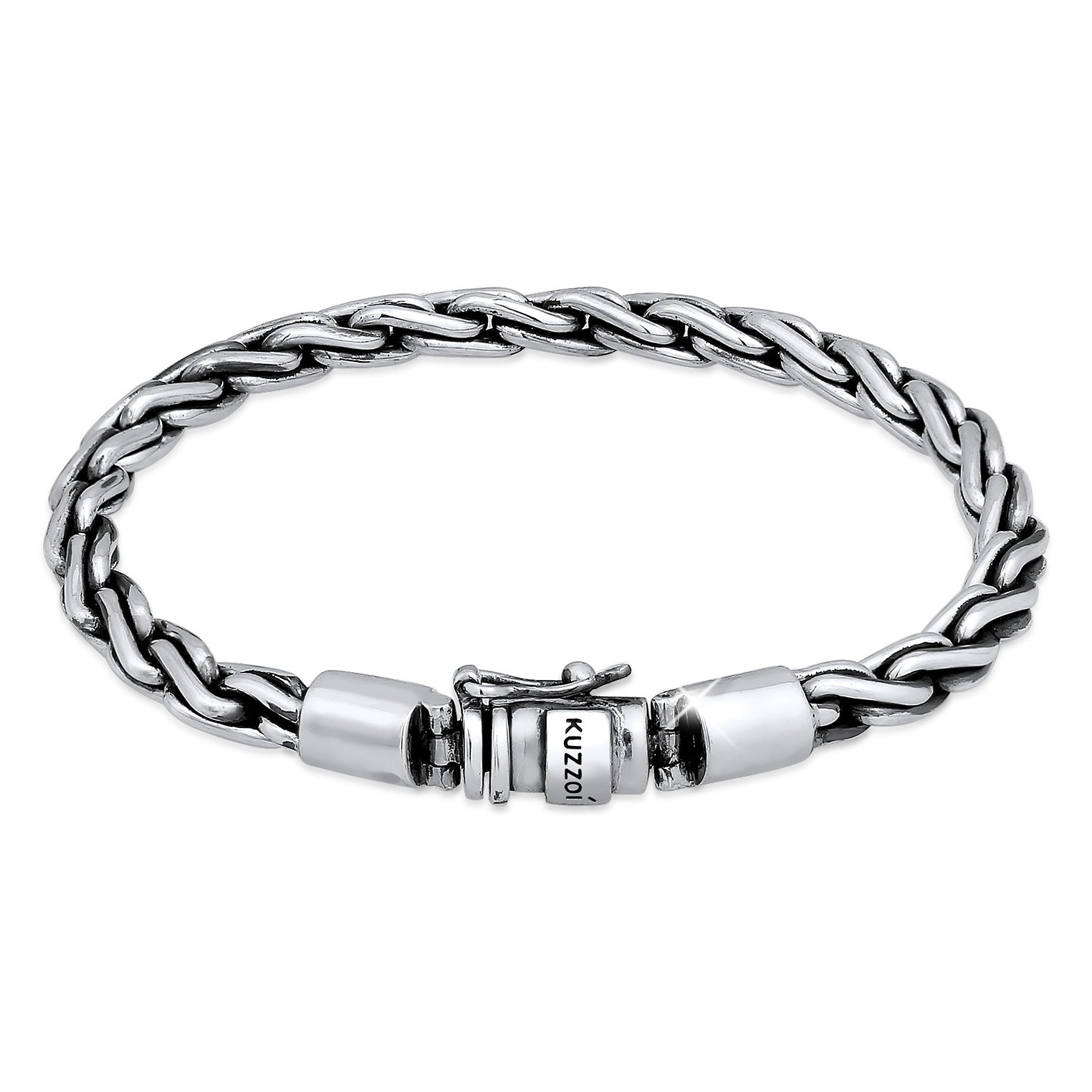 Silber - KUZZOI | Kordel-Armband | 925er Sterling Silber