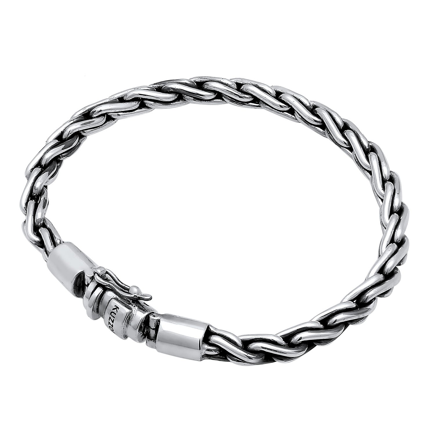 Silber - KUZZOI | Kordel-Armband | 925er Sterling Silber