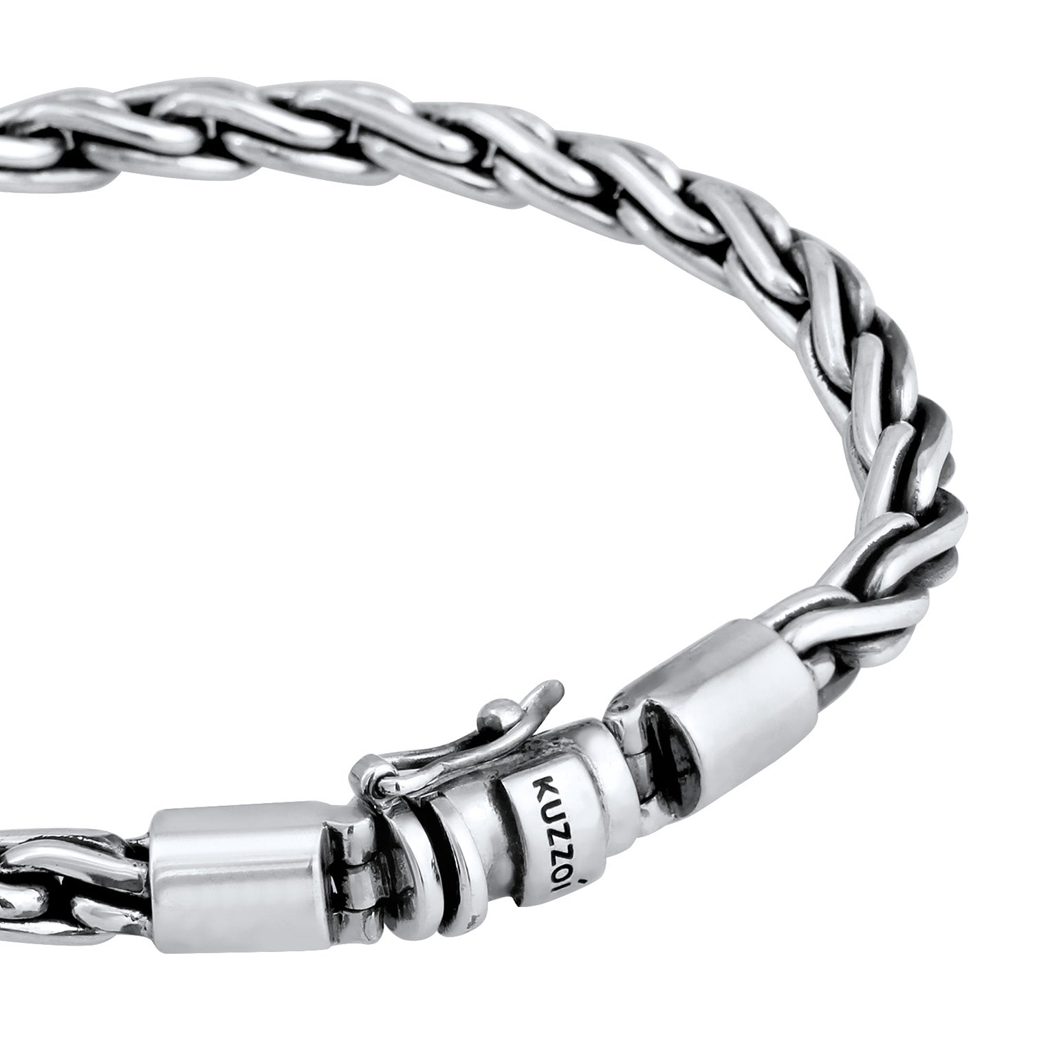 Silber - KUZZOI | Kordel-Armband | 925er Sterling Silber