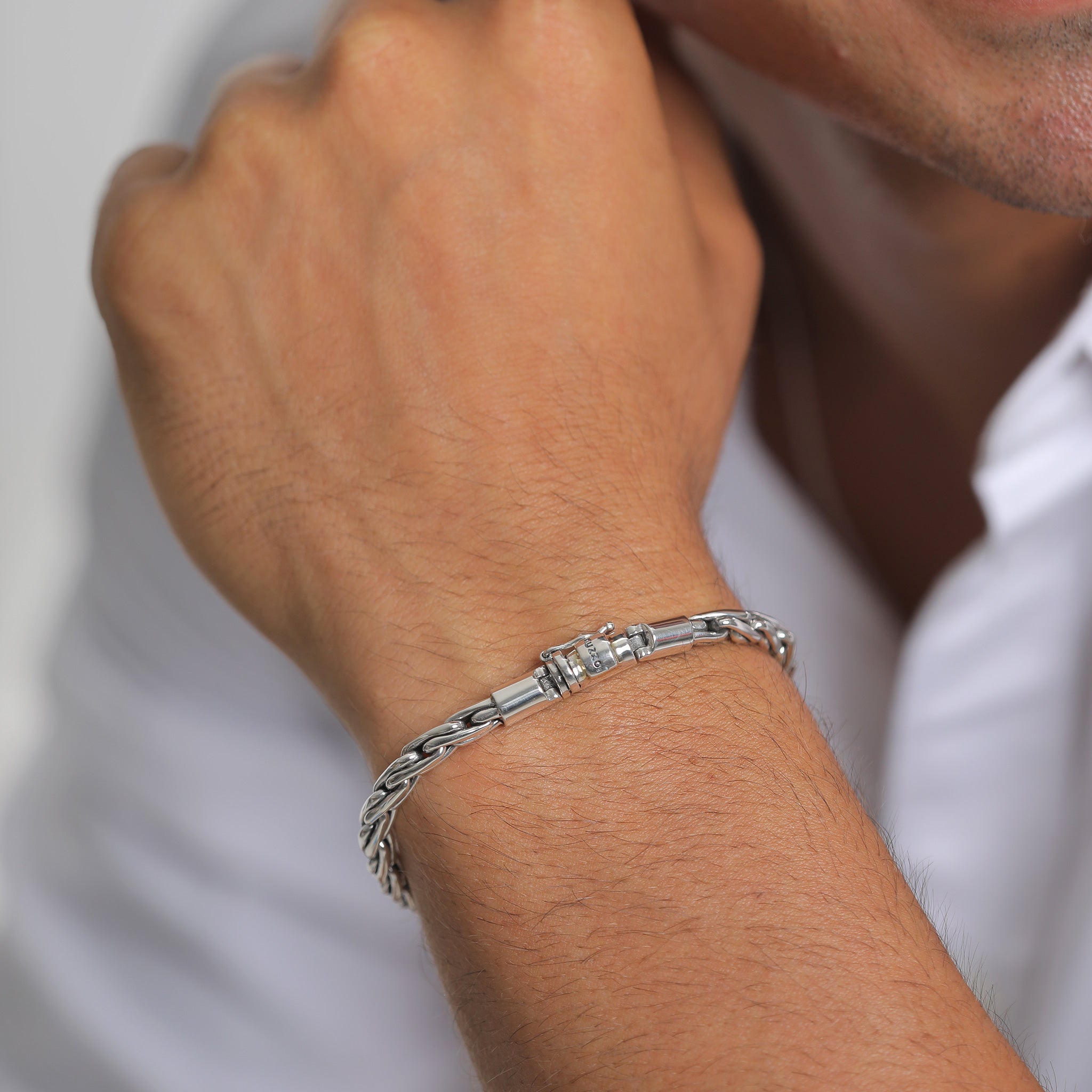 Silber - KUZZOI | Kordel-Armband | 925er Sterling Silber