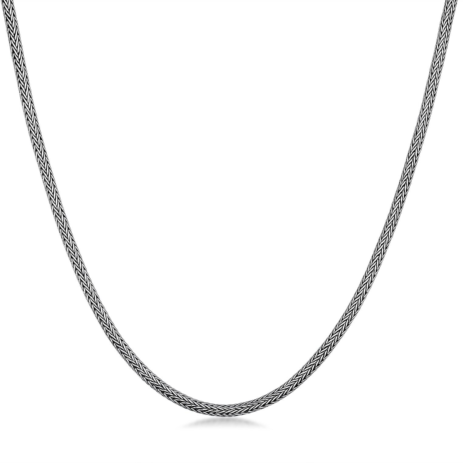 Silber - KUZZOI | Schlangen-Halskette | 925er Sterling Silber oxidiert