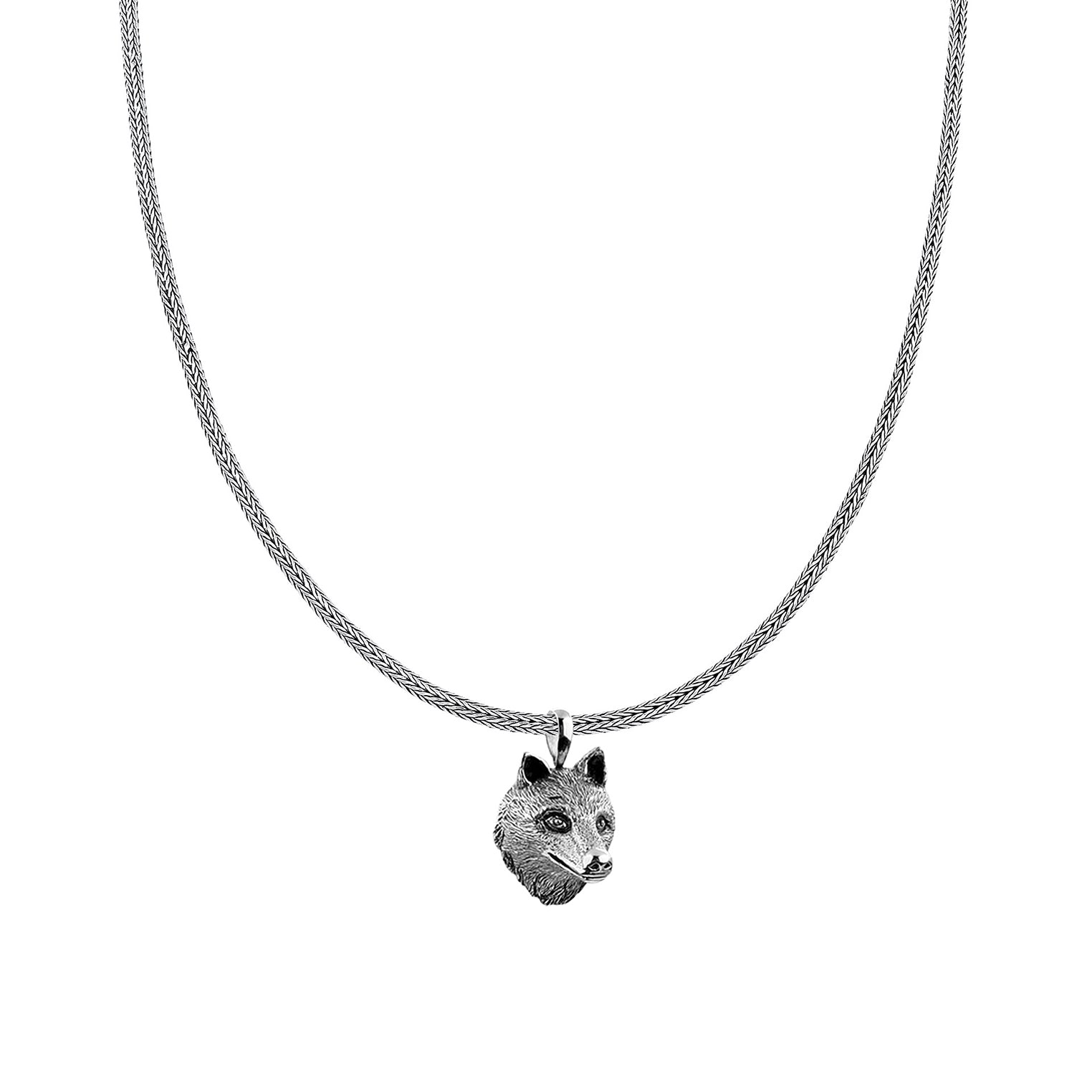 Silber - KUZZOI | Schlangen-Halskette Wolf | 925er Sterling Silber