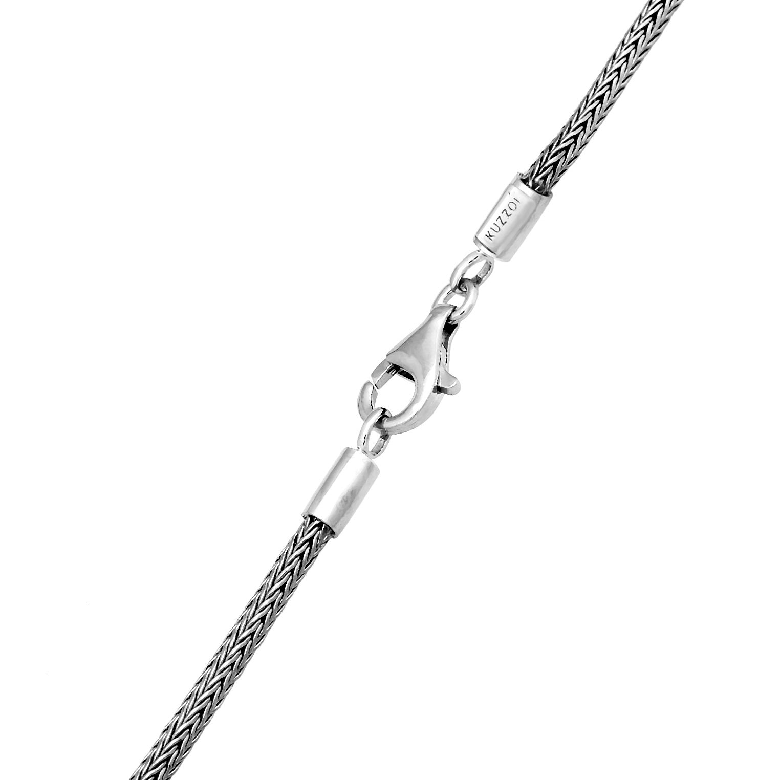 Silber - KUZZOI | Schlangen-Halskette Kreuz | 925er Sterling Silber