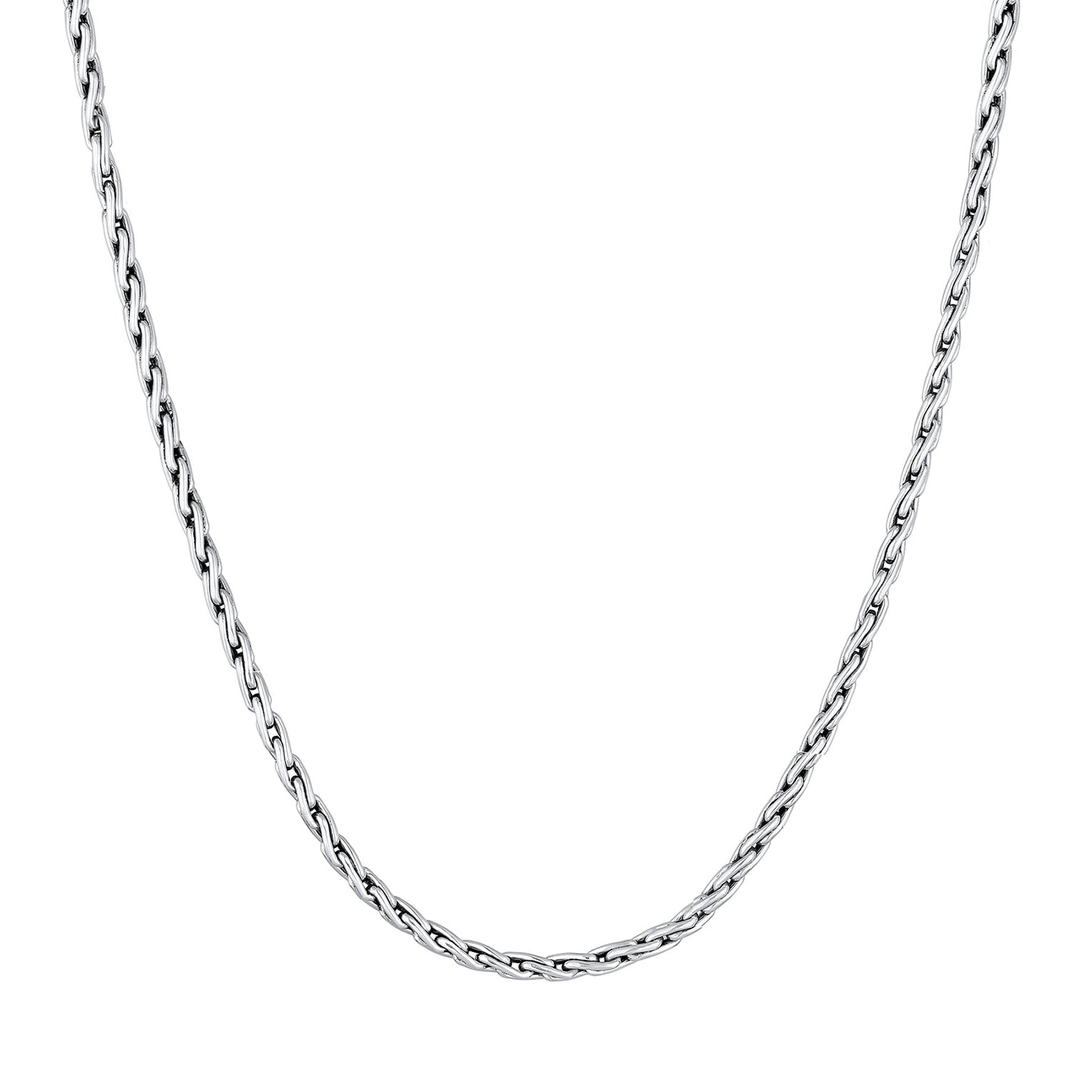 Silber - KUZZOI | Halskette Basic | 925er Sterling Silber oxidiert