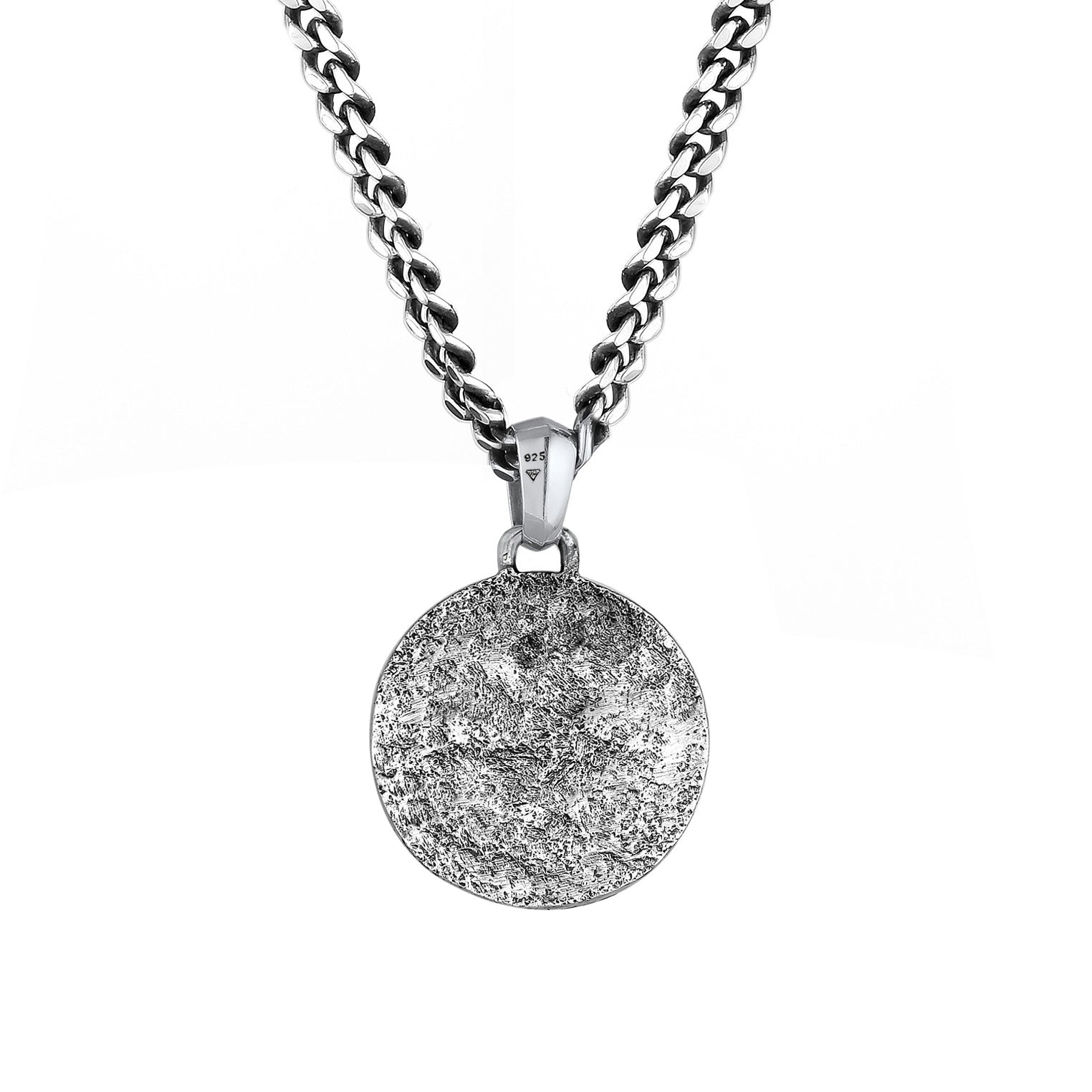 Sterling silver round pendant online