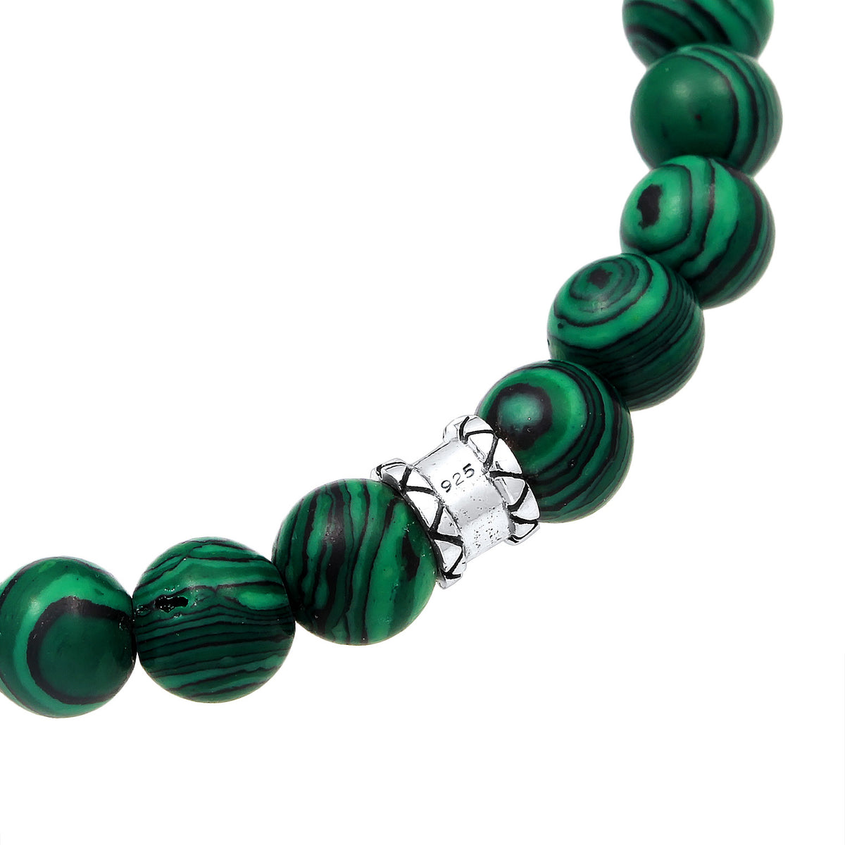 Grün - KUZZOI | Armband | Malachit (synth.) | 925er Sterling Silber