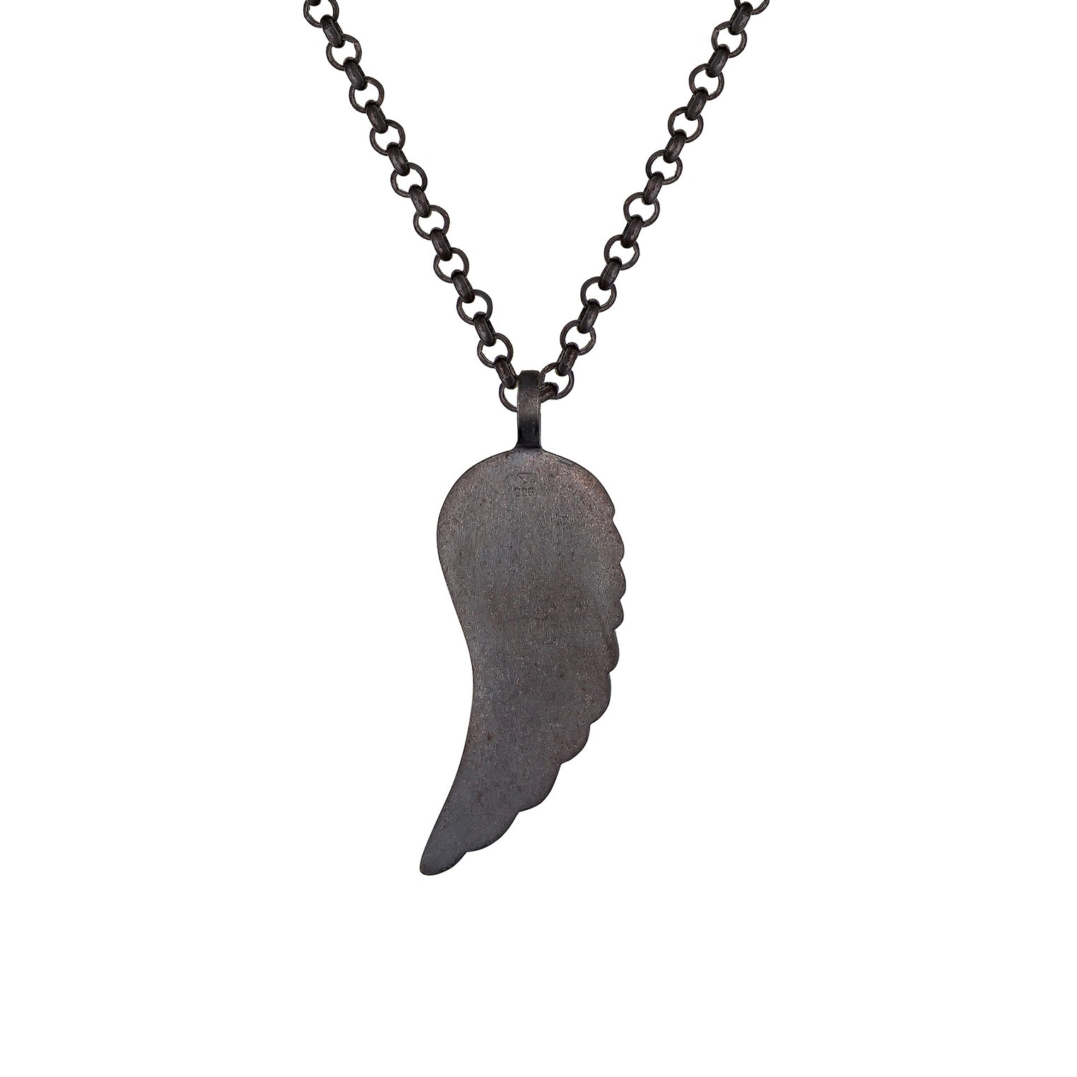Halskette Flügel | Zirkonia (Schwarz) – Kuzzoi