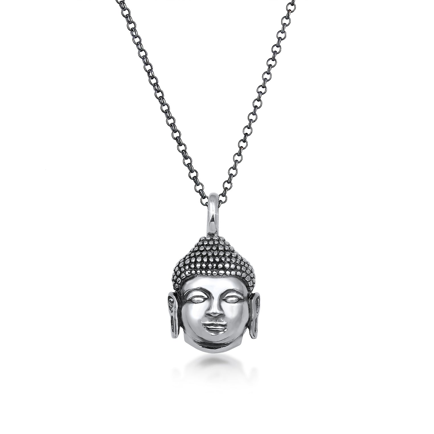 Silber - KUZZOI | Erbs-Halskette Buddha | 925er Sterling Silber