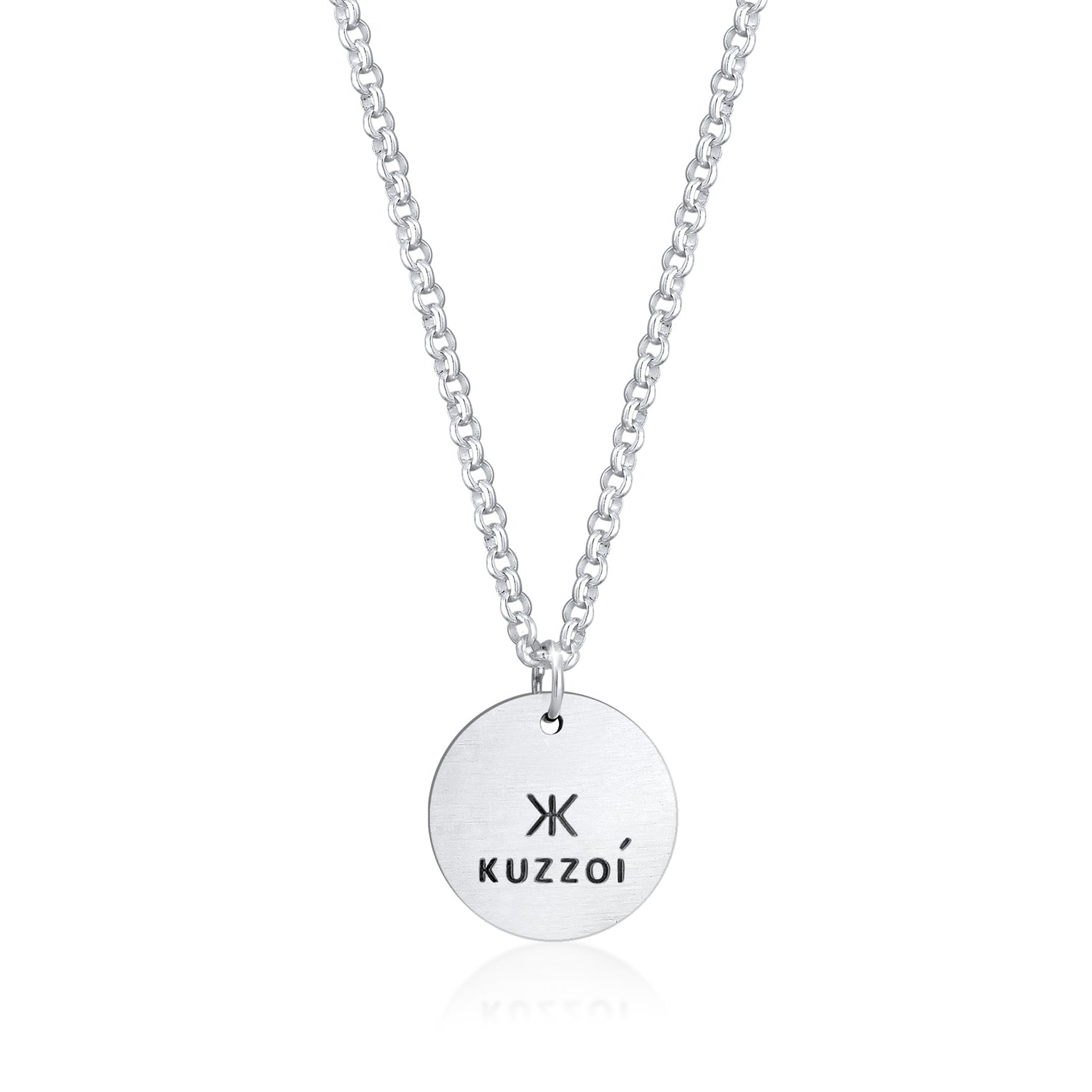 Silber - KUZZOI | Erbs-Halskette Kreis | 925er Sterling Silber
