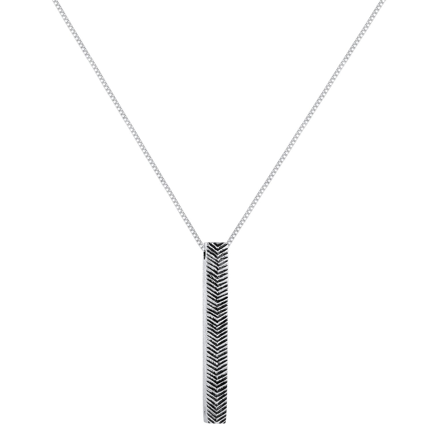 Silber - KUZZOI | Venezianer-Halskette Geo | 925er Sterling Silber oxidiert