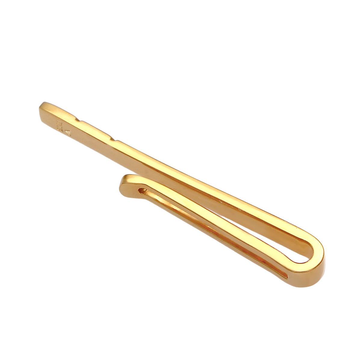 Gold - KUZZOI | Krawattennadel Basic | 925 Sterling Silber vergoldet