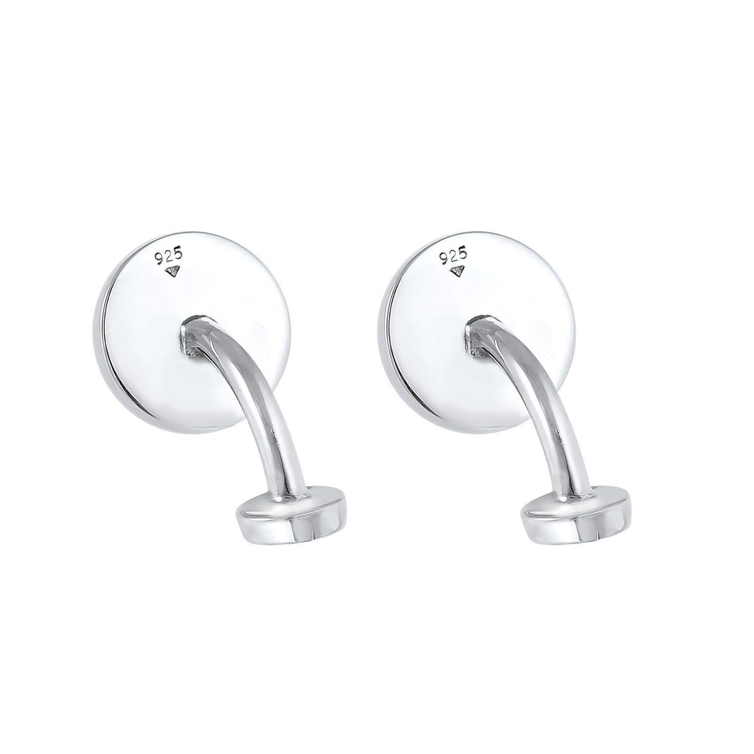 Silber - KUZZOI | Manschettenknopf Gehämmert | 925er Sterling Silber