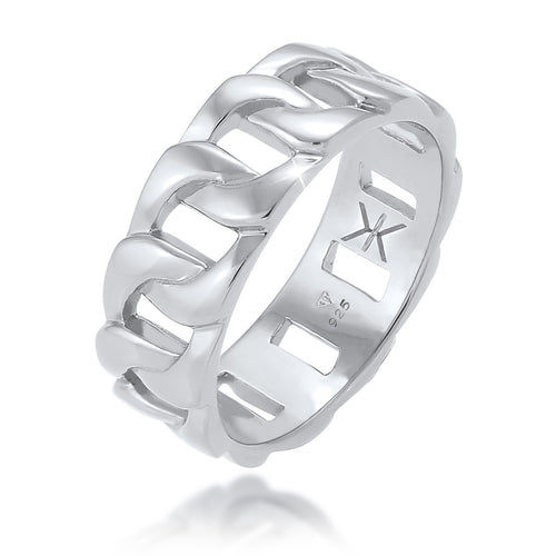 Band Ring Chunky Chain