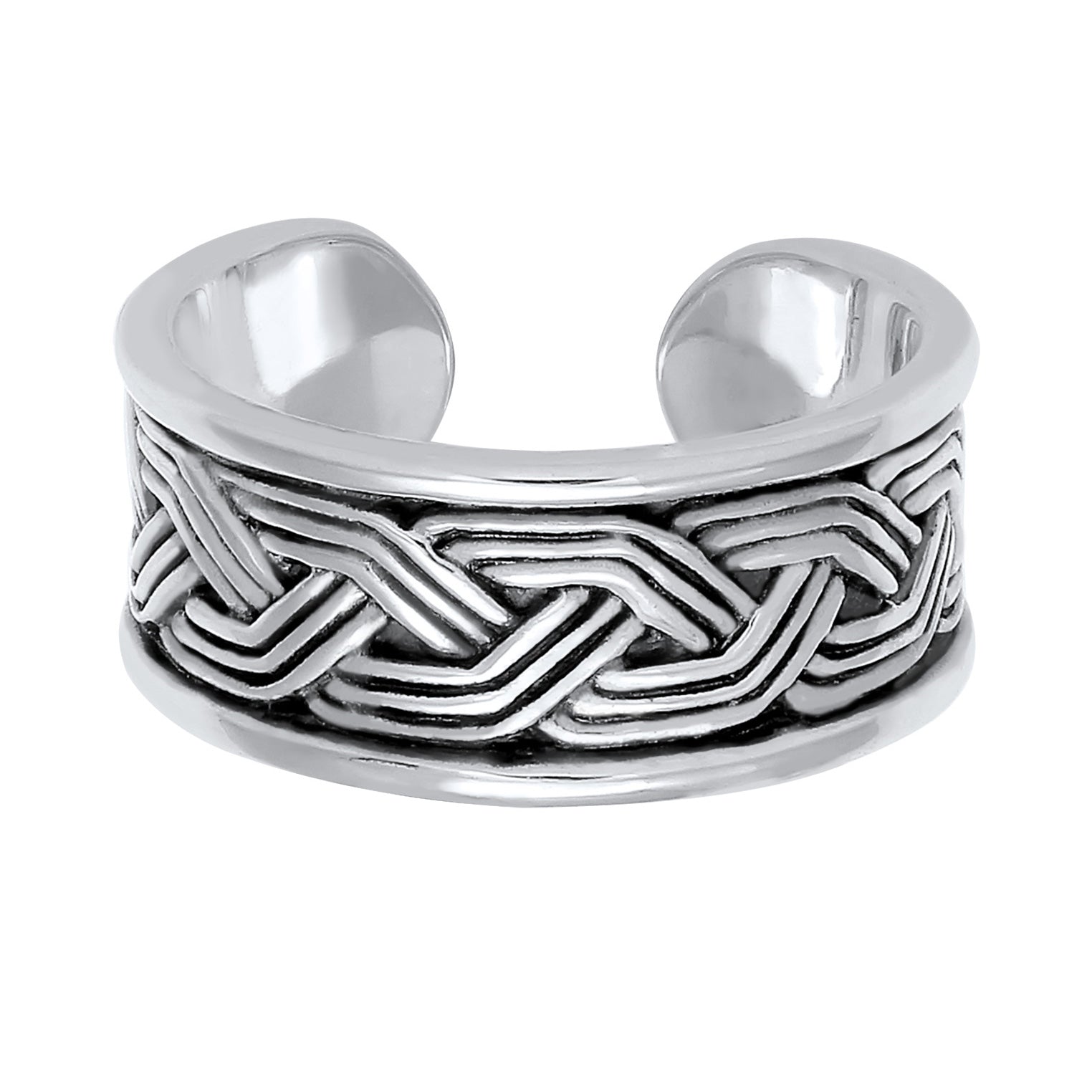 Silber - KUZZOI | Ring Ornament Offen | 925er Sterling Silber