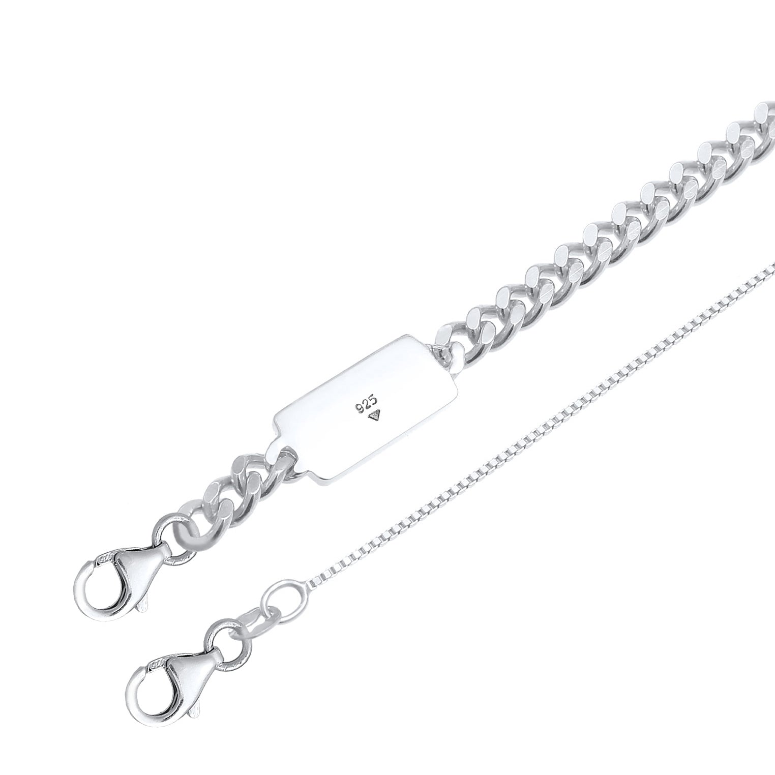 Silber - KUZZOI | Venezianer-Halskette Set| 925er Sterling Silber