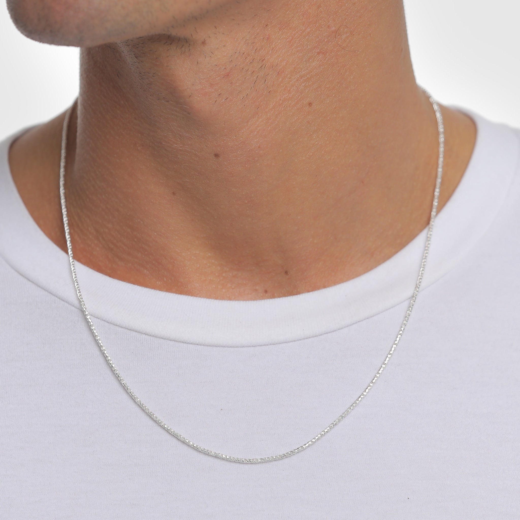 Silber - KUZZOI | Kordel-Halskette Gedreht | 925er Sterling Silber