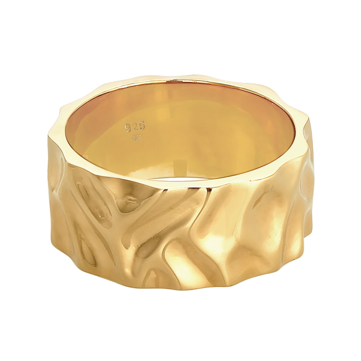 Gold - KUZZOI | Bandring Organic | 925 Sterling Silber vergoldet