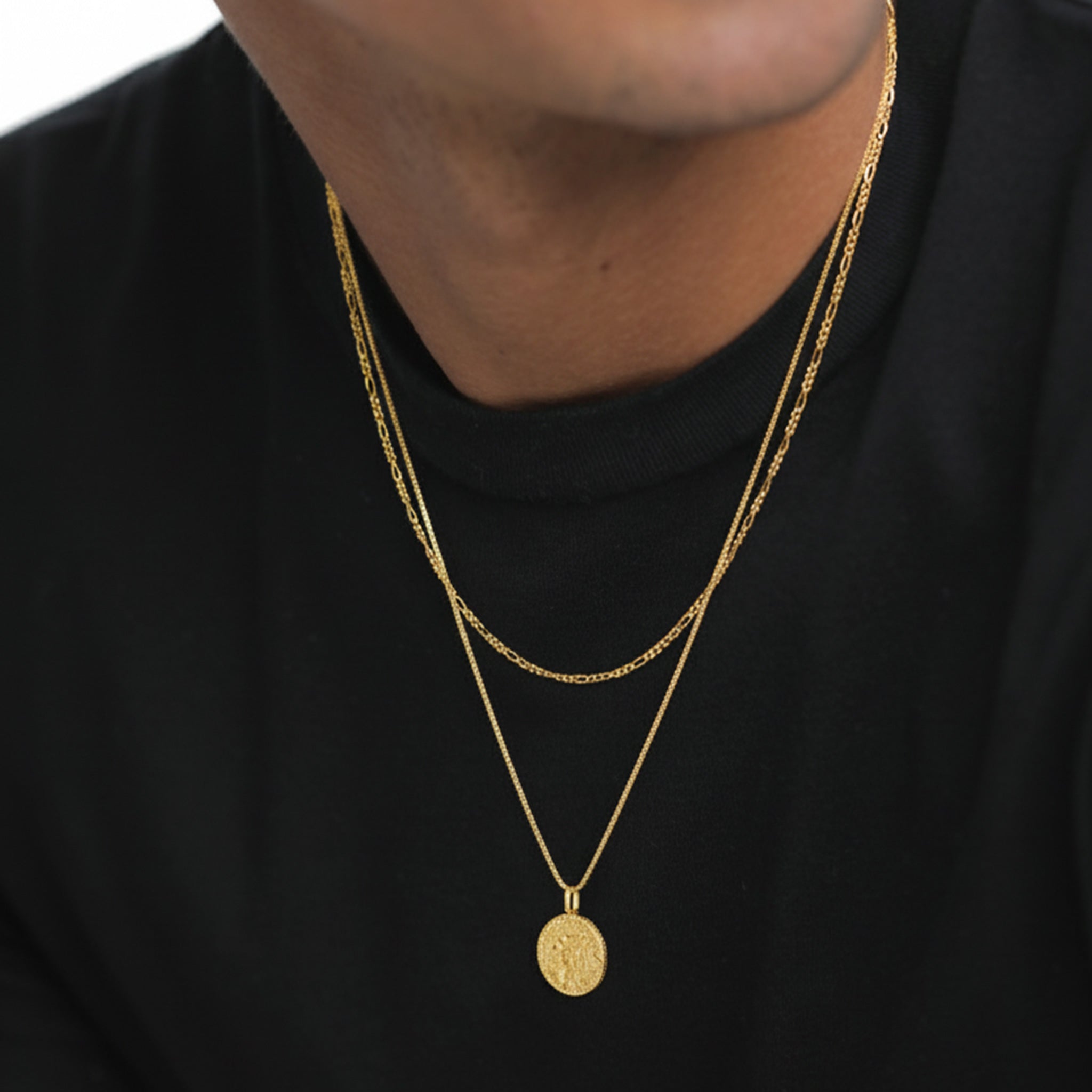 Gold - KUZZOI | Venezianer-Halskette Geo | 925 Sterling Silber vergoldet