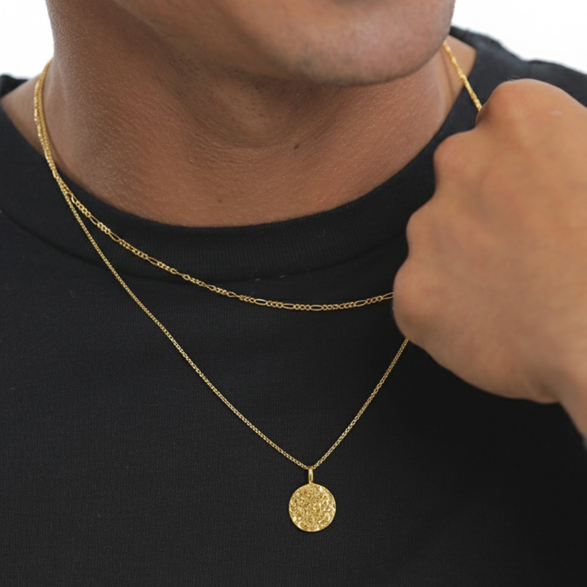 Gold - KUZZOI | Venezianer-Halskette Geo | 925 Sterling Silber vergoldet