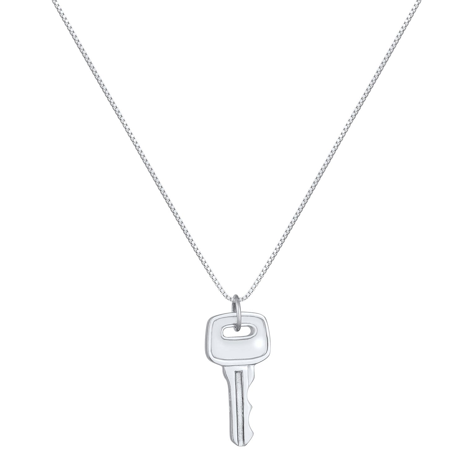 Silber - KUZZOI | Halskette Schlüssel | 925er Sterling Silber