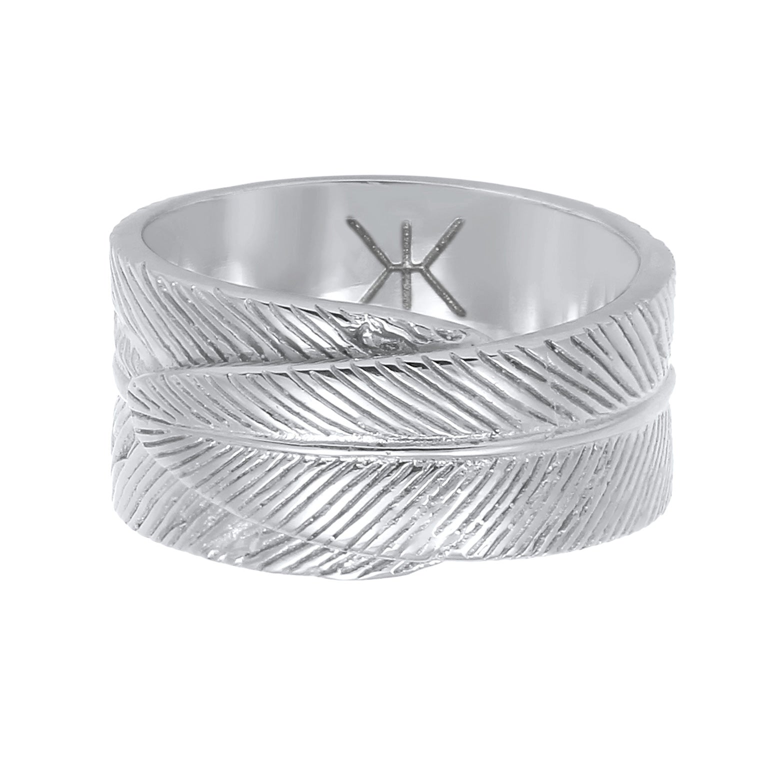 Silber - KUZZOI | Ring Feder | 925 Sterling Silber