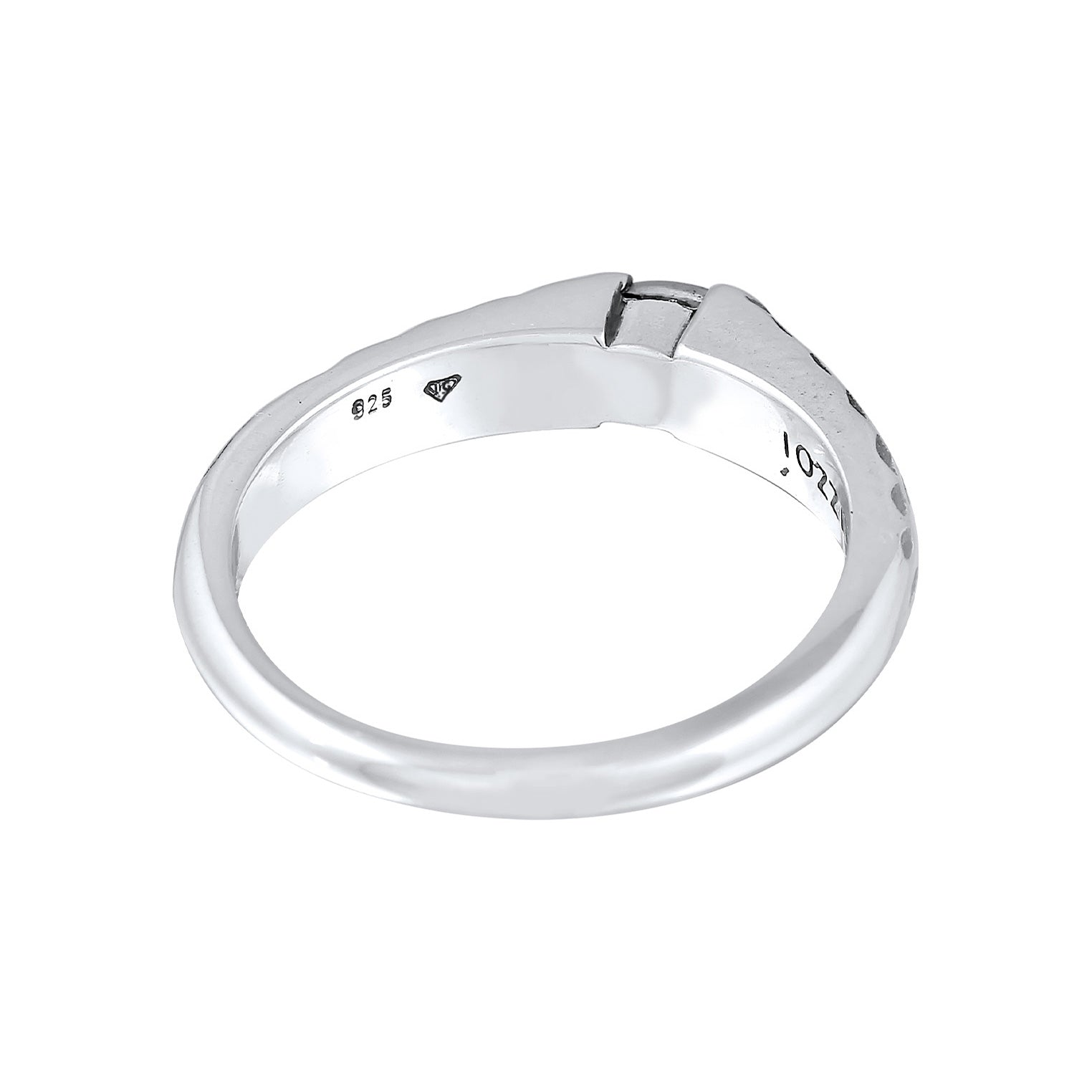 Silber - KUZZOI | Bandring Vintage | Labradorit (Grau) | 925er Sterling Silber