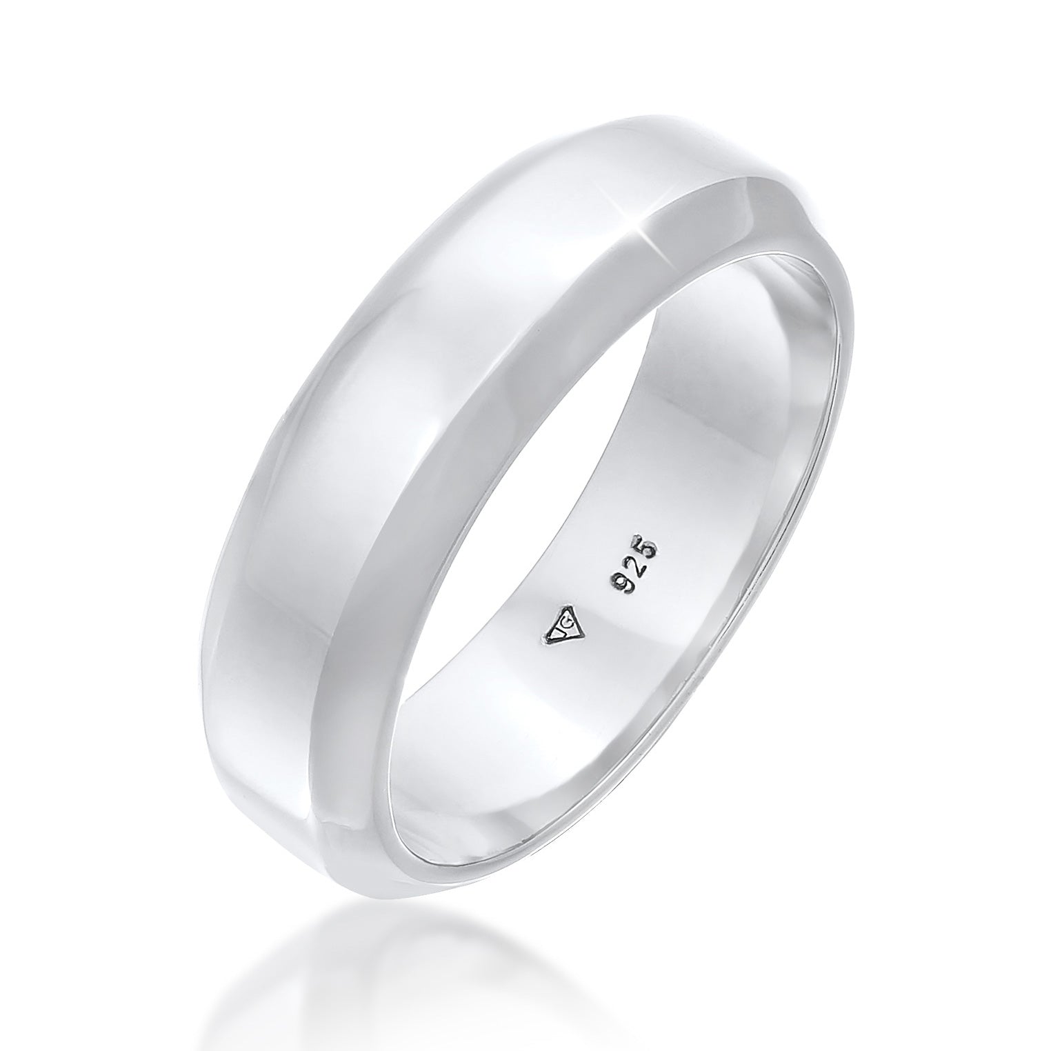 Bague Homme Argent Sterling 925 Plaqué Or - Design Martelé, Largeur 4 Mm - Taille 60-66 - Cadeau Mariage, Amitié