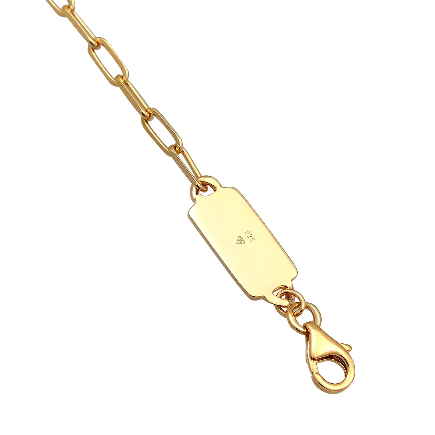 Gold - KUZZOI | Glieder-Armband Basic | 925er Sterling Silber vergoldet
