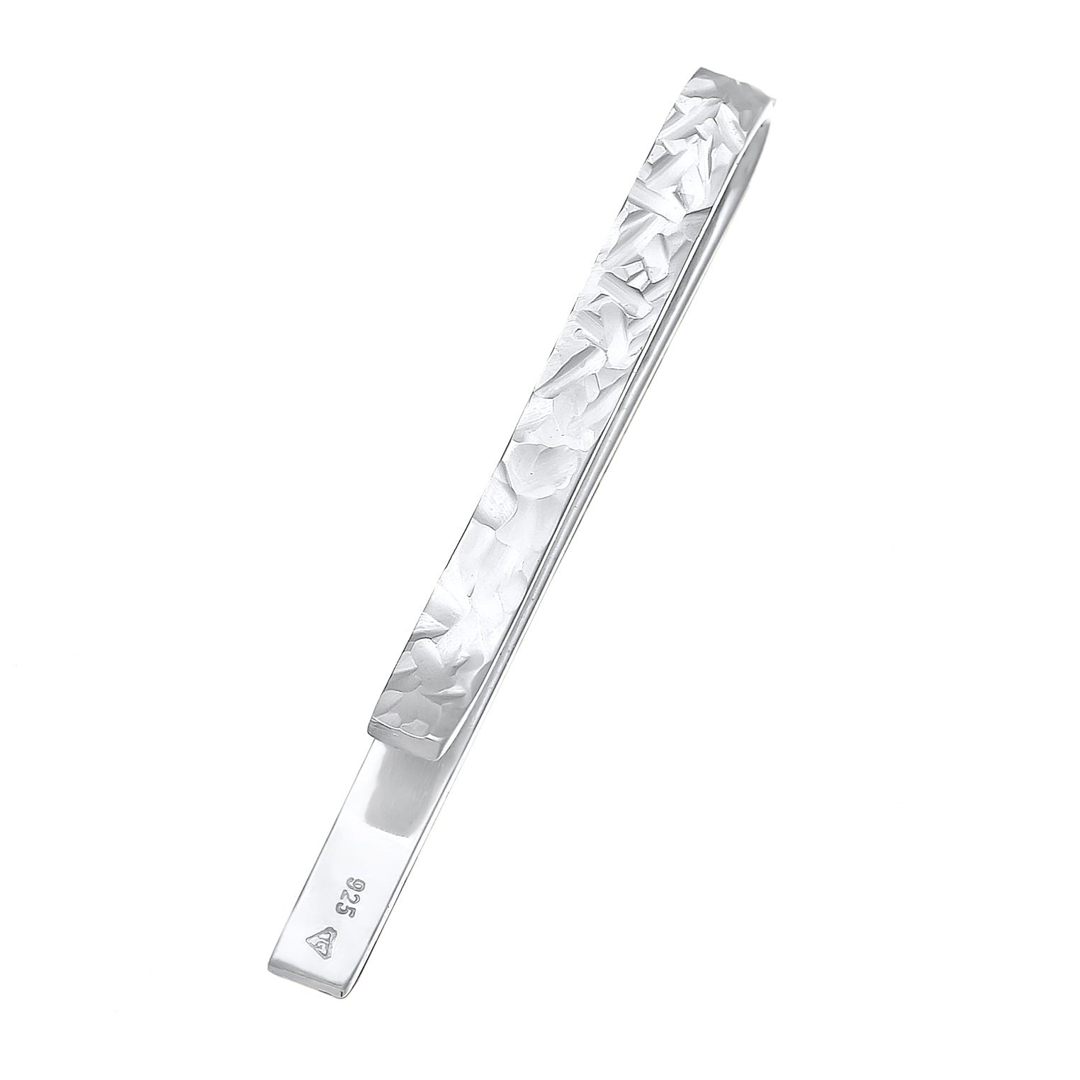 Silber - KUZZOI | Krawattennadel Gehämmert | 925er Sterling Silber