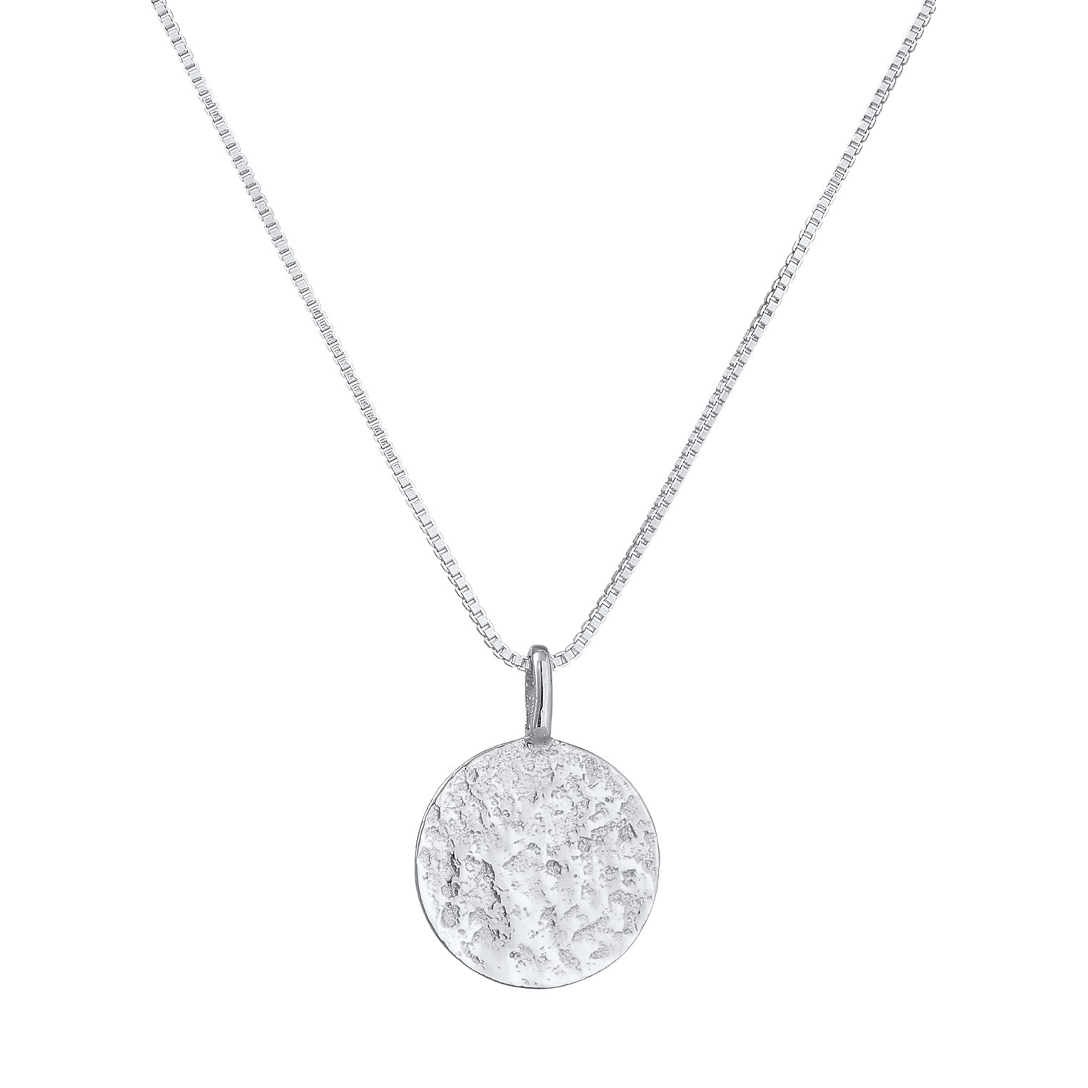Silber - KUZZOI | Halskette Plättchen Organic | 925er Sterling Silber