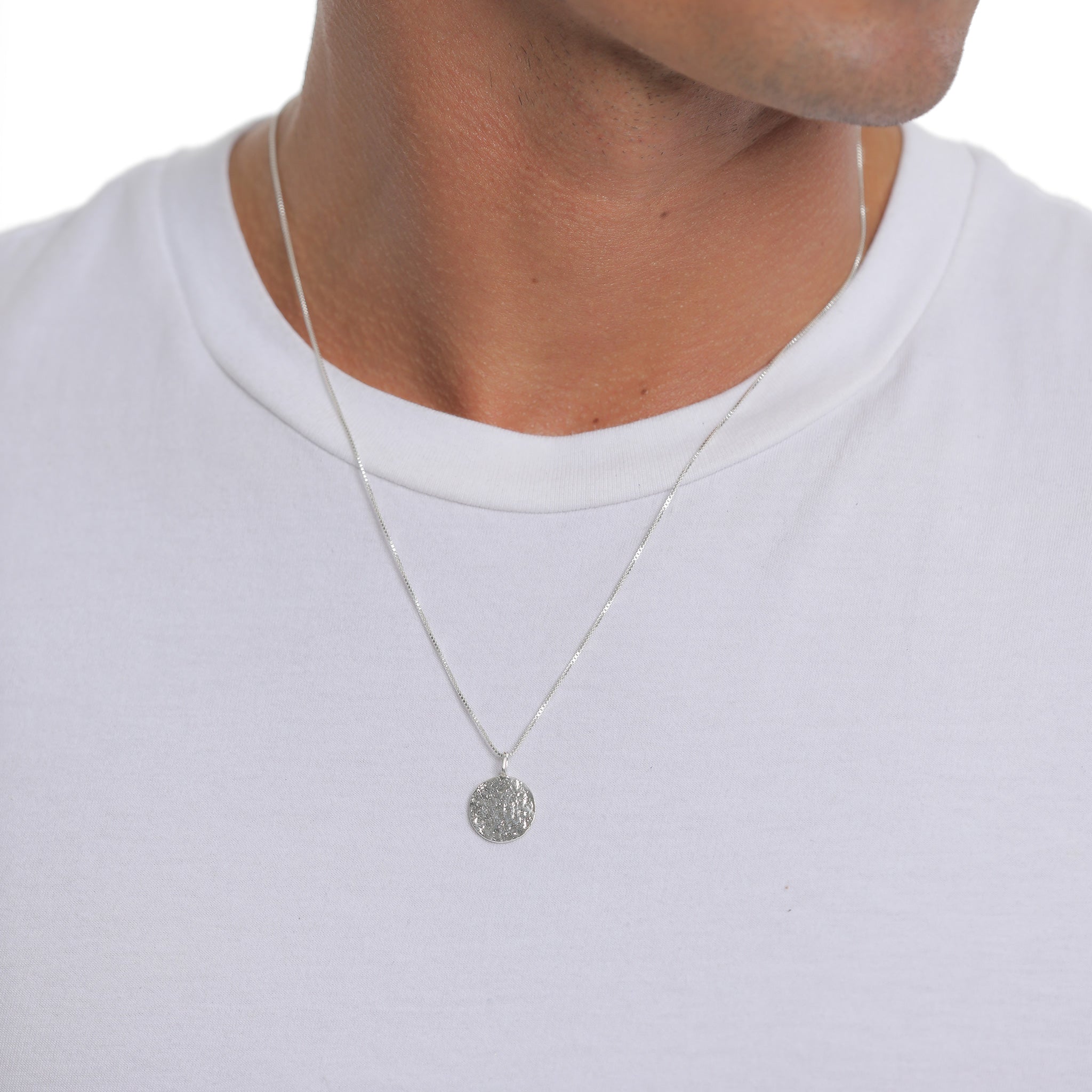 Silber - KUZZOI | Halskette Plättchen Organic | 925er Sterling Silber