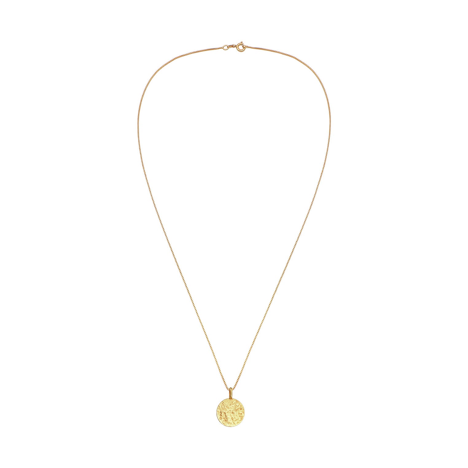 Gold - KUZZOI | Halskette Plättchen Organic | 925er Sterling Silber vergoldet