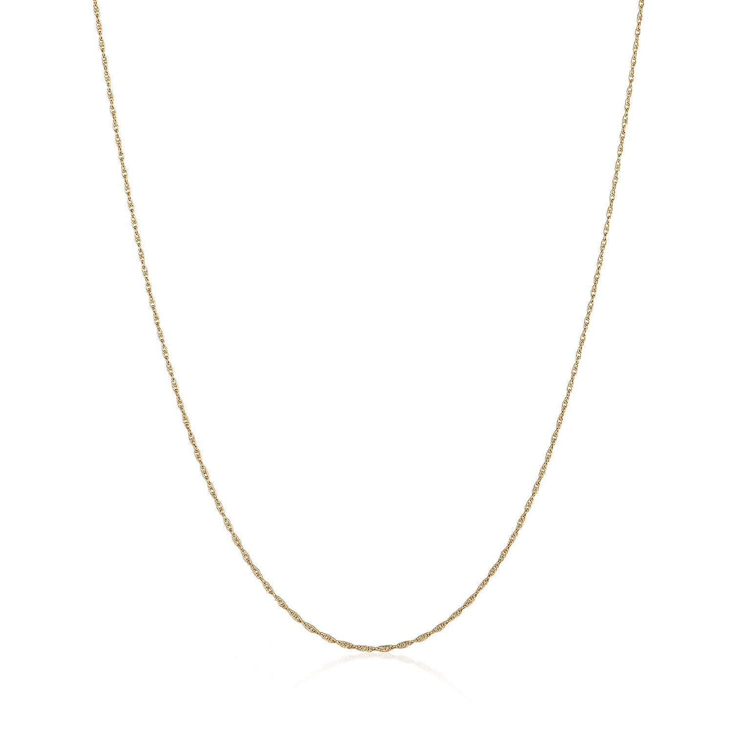 Gold - KUZZOI | Glieder-Halskette Gedreht | 925er Sterling Silber vergoldet