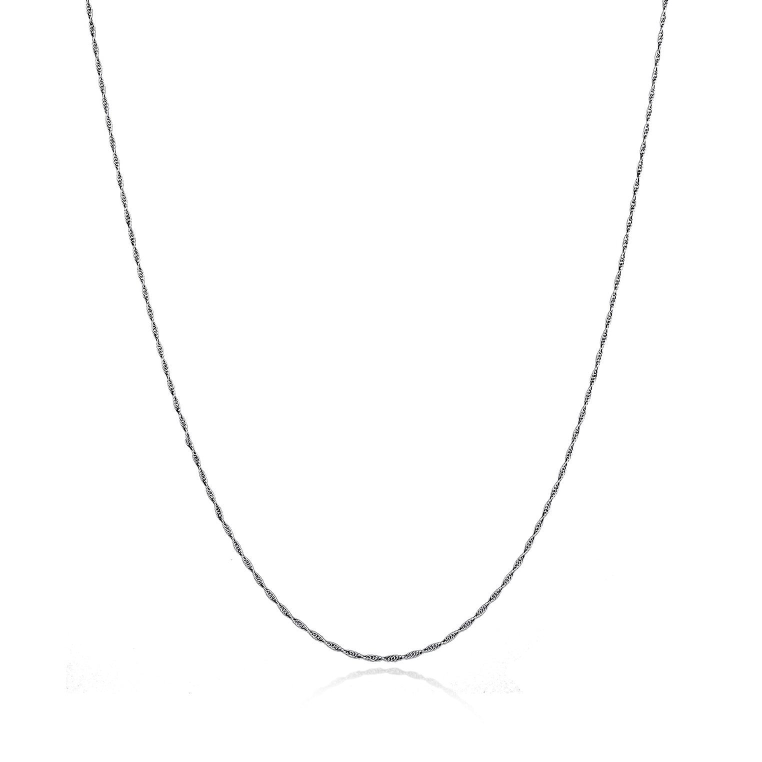 Schwarz - KUZZOI | Glieder-Halskette Gedreht | 925er Sterling Silber oxidiert