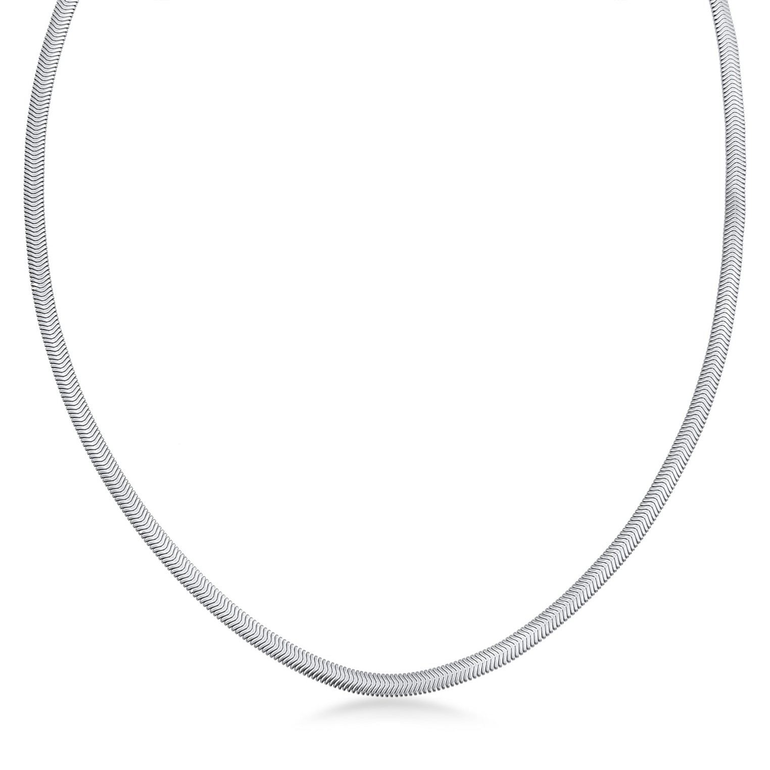 Silber - KUZZOI | Halskette Fischgräten | 925er Sterling Silber