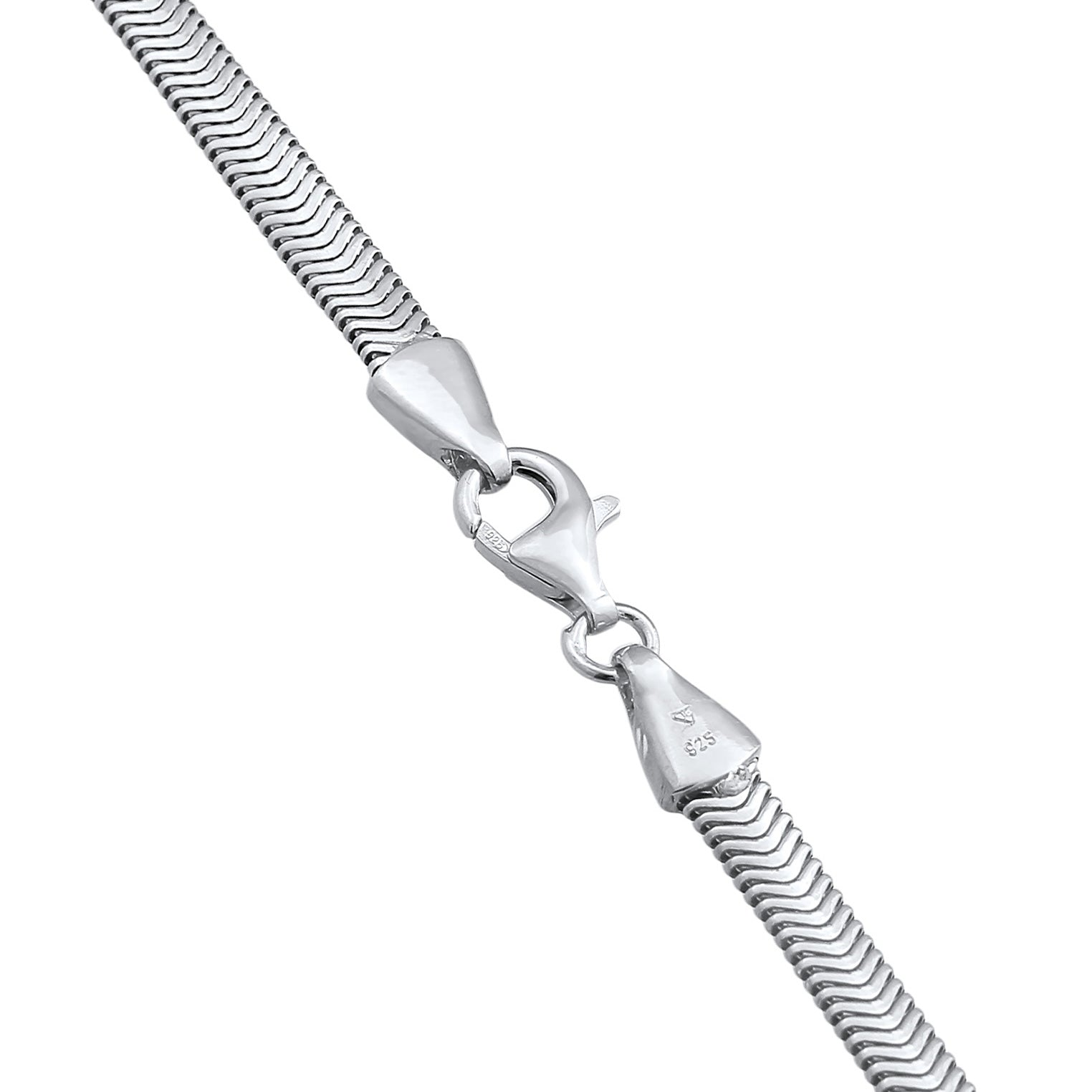Silber - KUZZOI | Halskette Fischgräten | 925er Sterling Silber