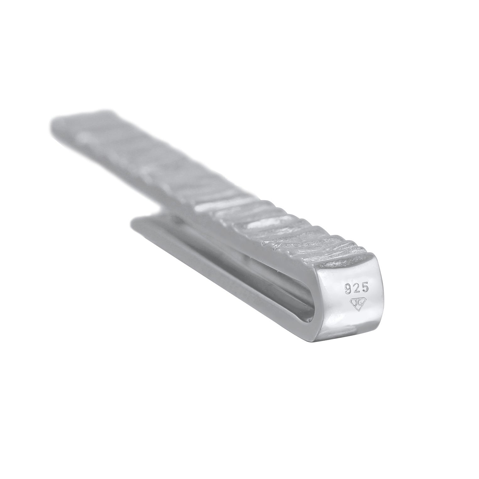 Silber - KUZZOI | Krawattennadel Strukturiert | 925er Sterling Silber