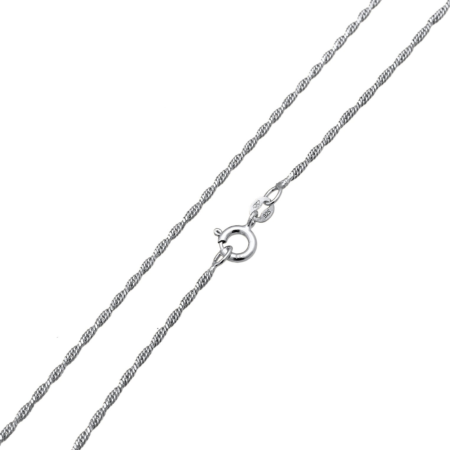 Silber - KUZZOI | Kordel-Halskette Twisted | 925er Sterling Silber