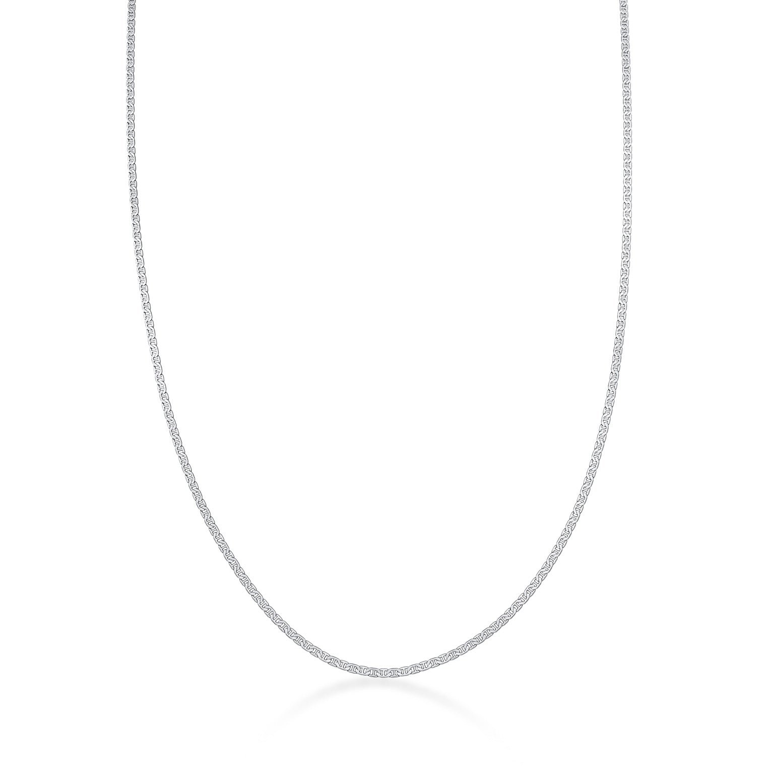 Silber - KUZZOI | Stäbchenpanzer-Halskette Basic | 925er Sterling Silber