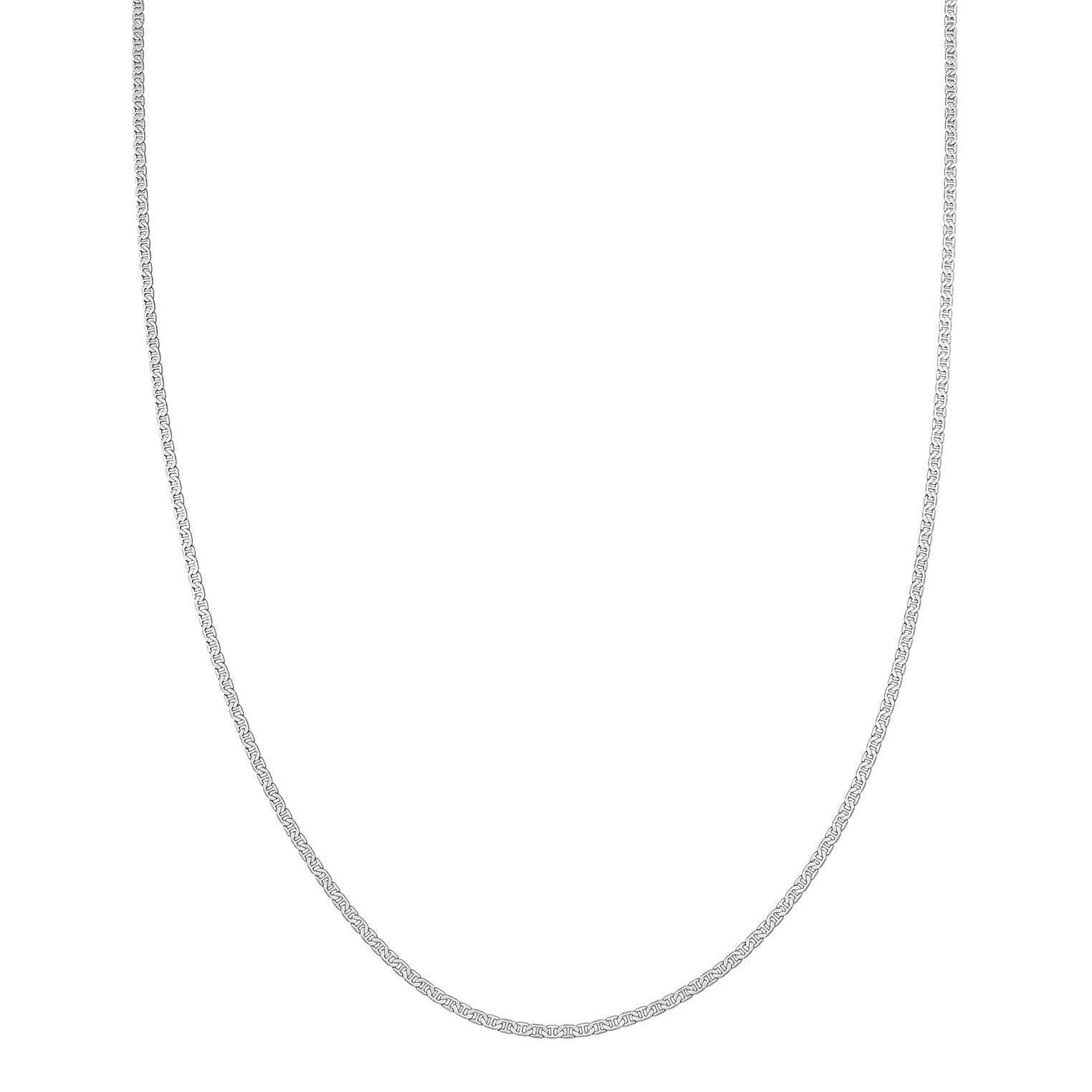 Silber - KUZZOI | Stäbchenpanzer-Halskette Basic | 925er Sterling Silber